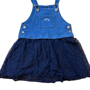 Salopette en denim avec jupe en tulle IKKS