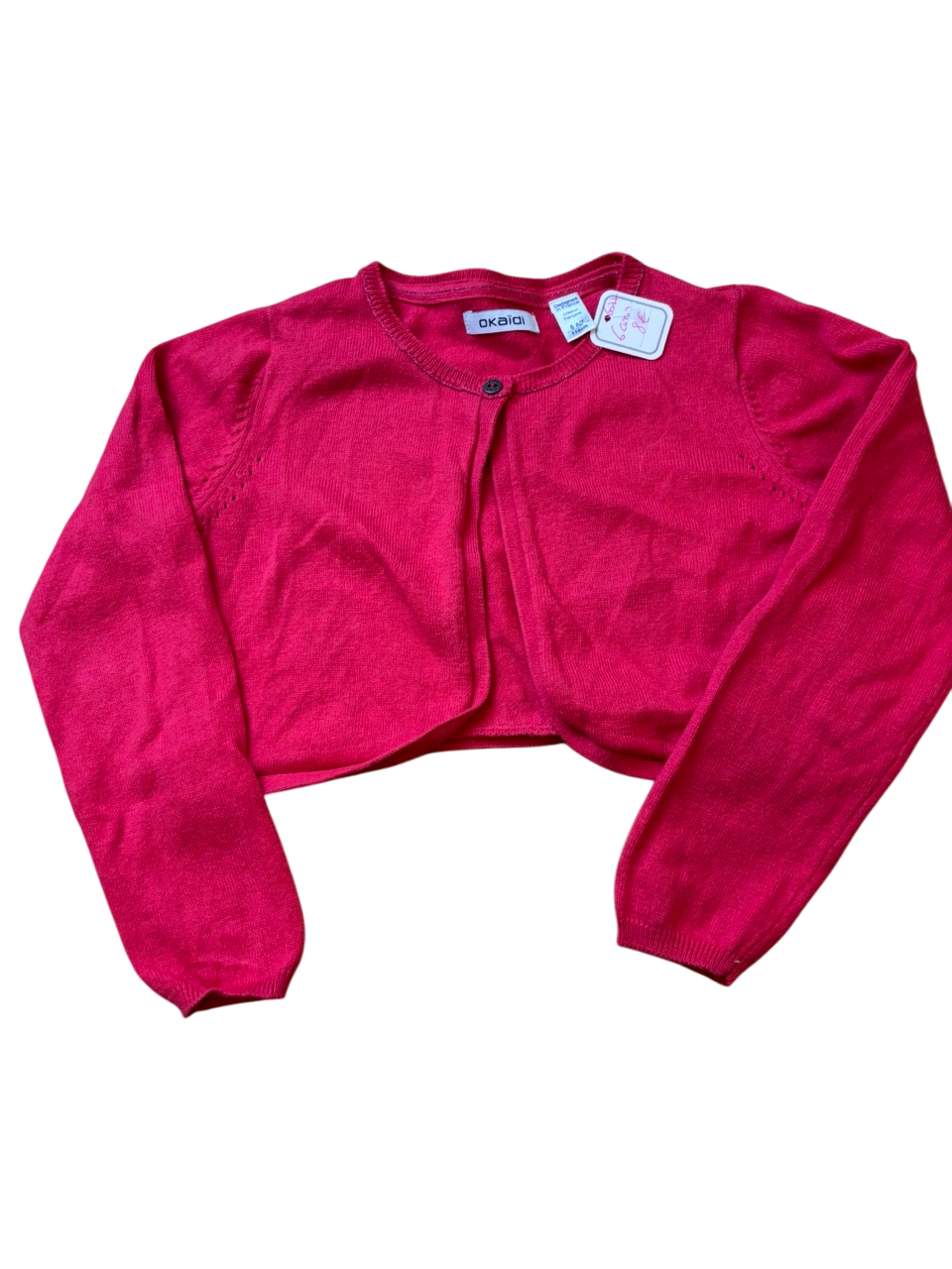 Gilet en tricot rouge Okaïdi 6 ans