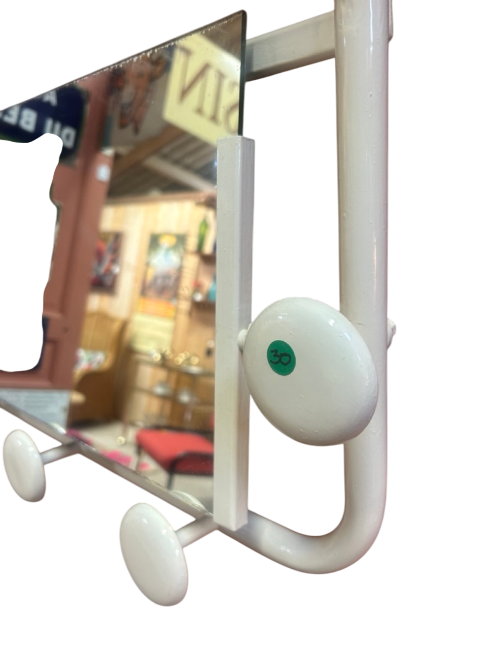 Miroir vintage avec crochets