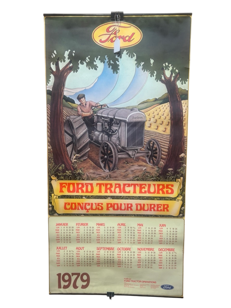 Calendrier vintage Ford 1979