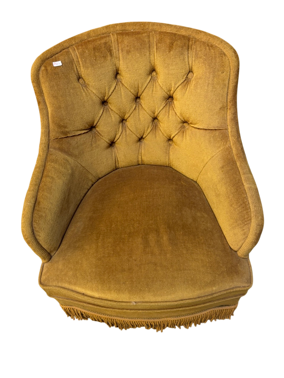 Fauteuil vintage en velours