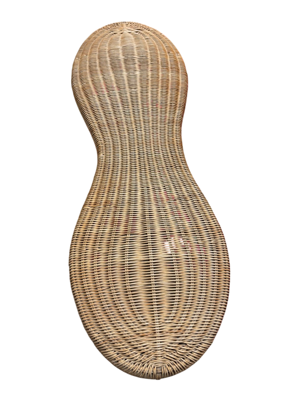 Banc en rotin vintage