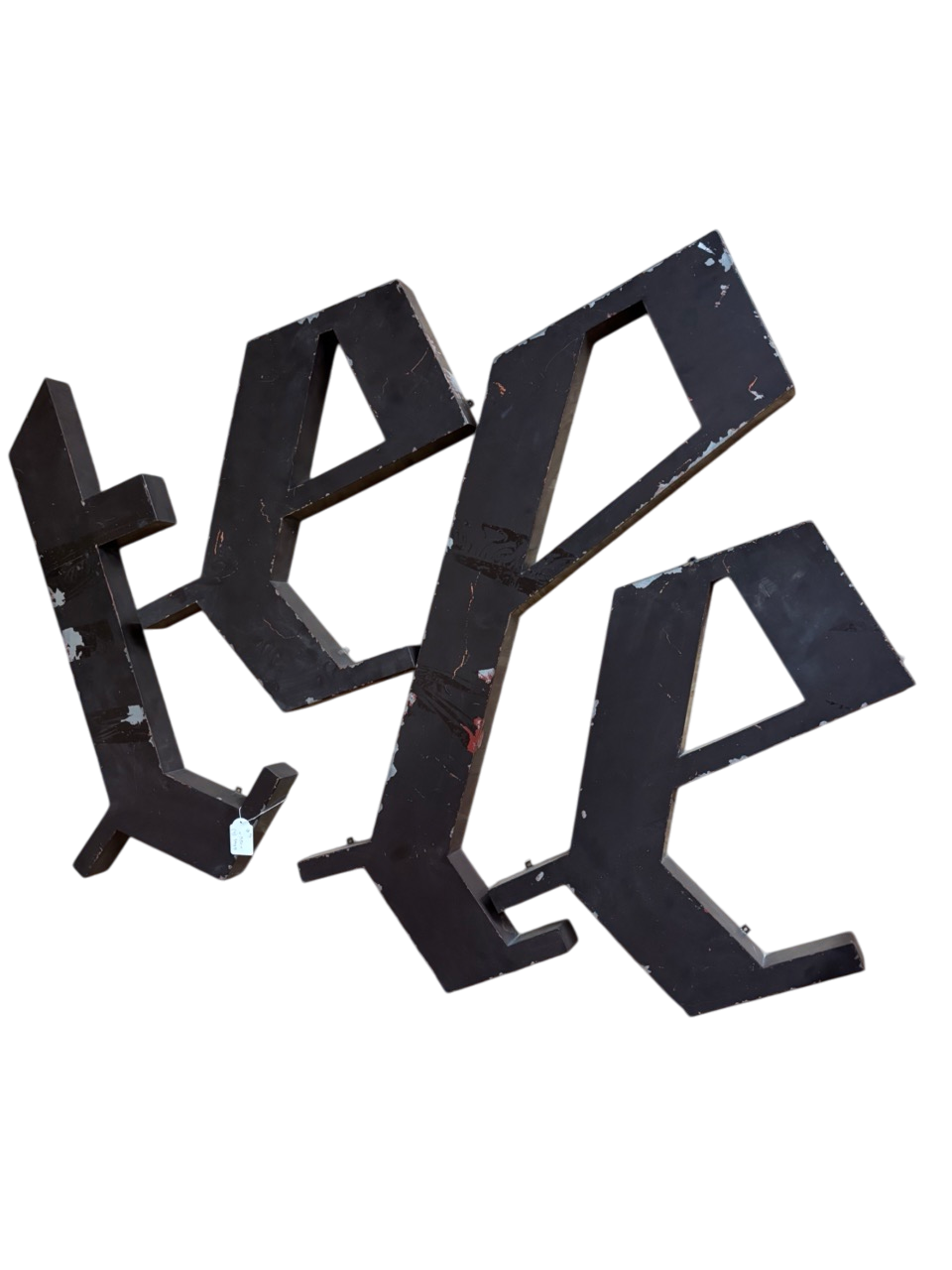 Lot de lettres en métal Télé