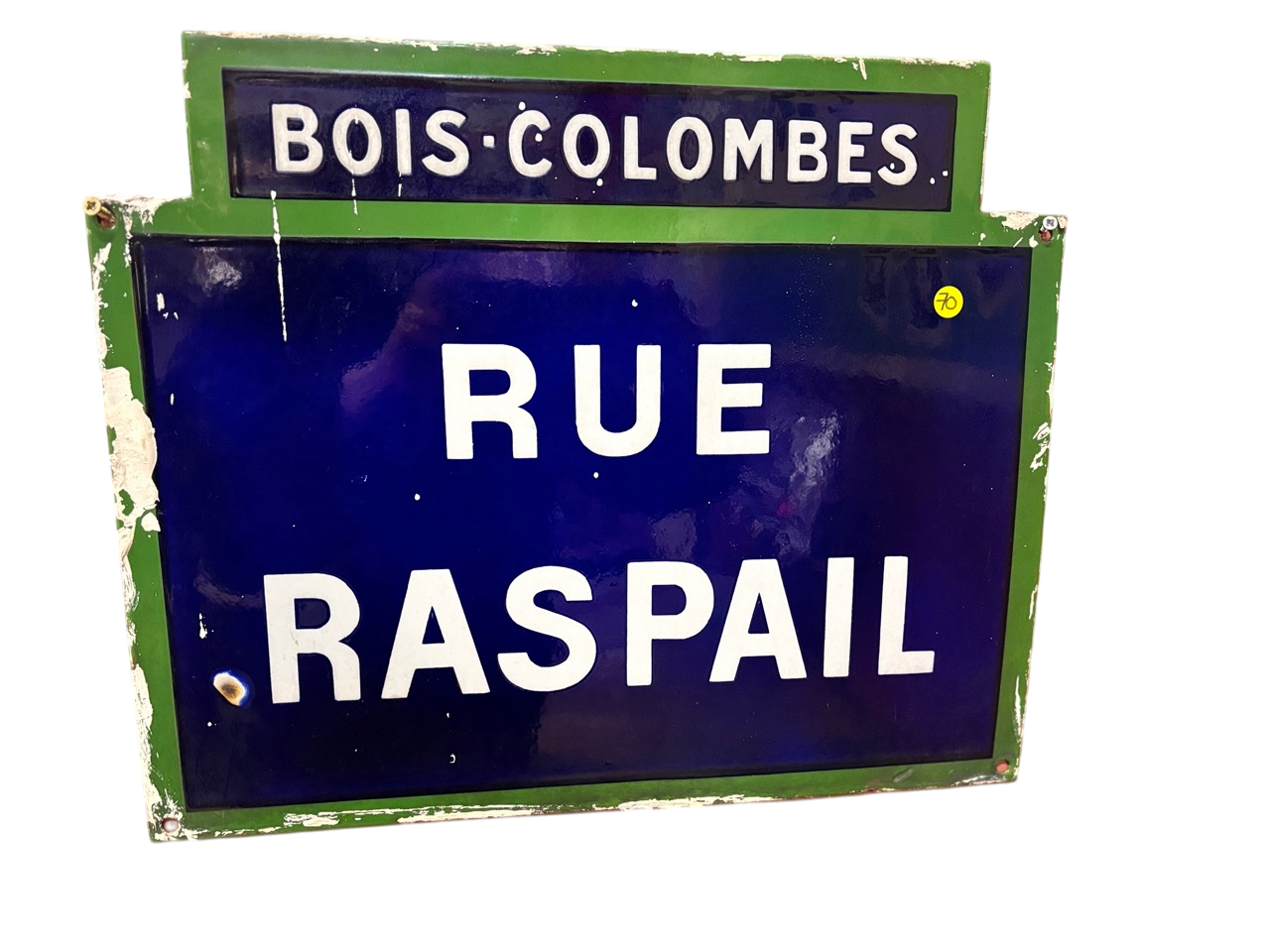 Plaque de rue vintage
