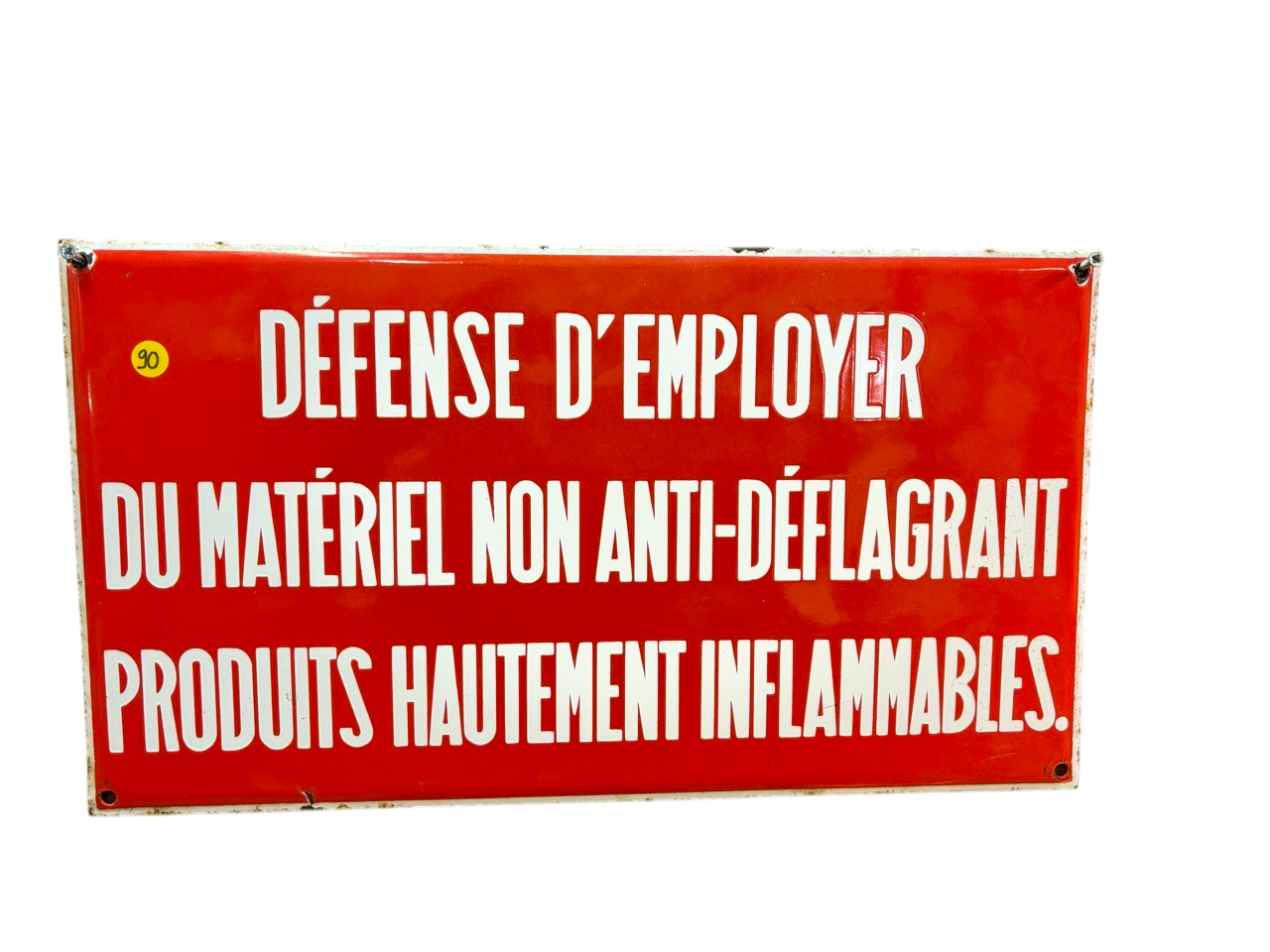 Enseigne vintage en métal