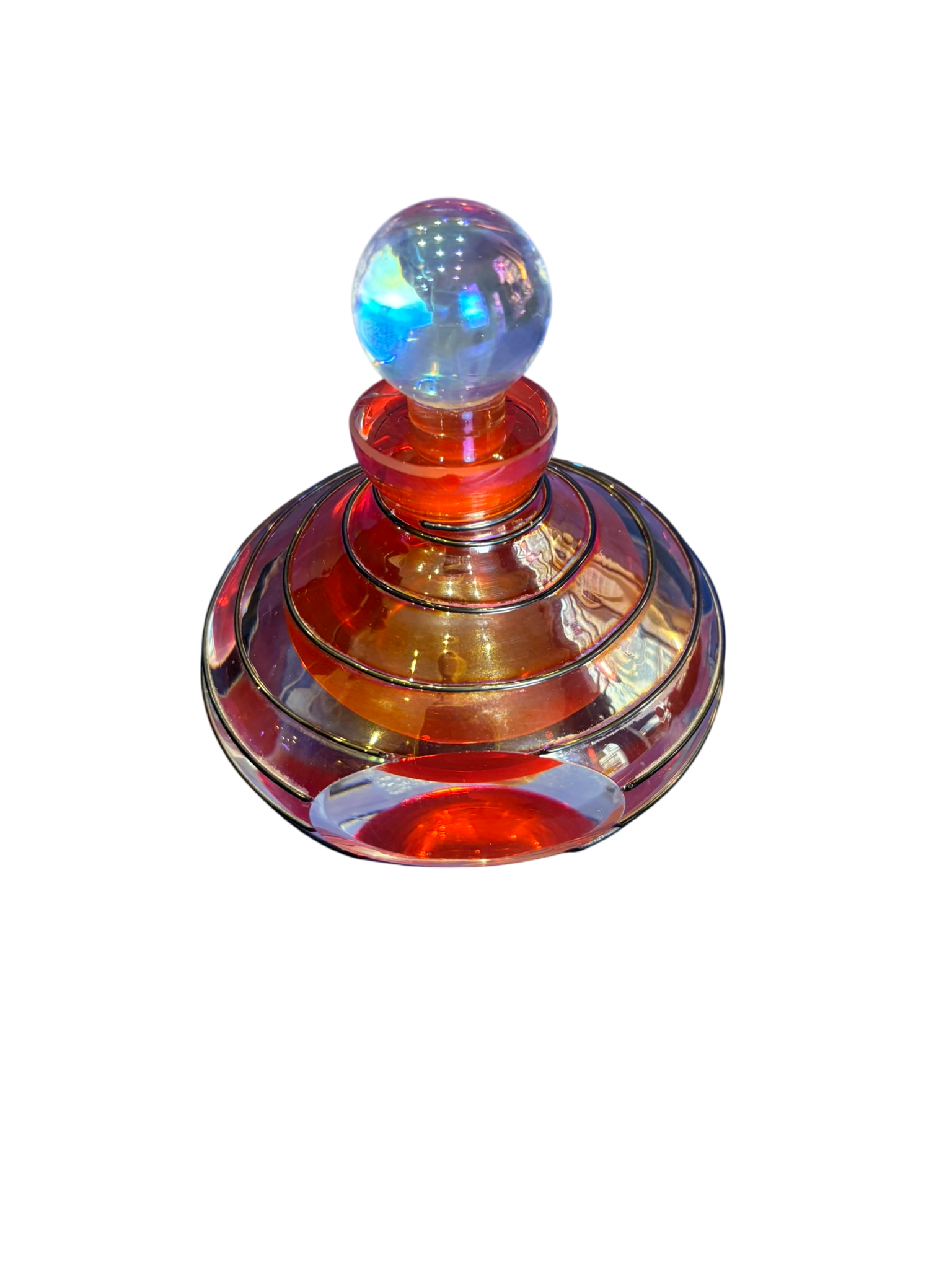 Flacon à parfum rouge MURANO