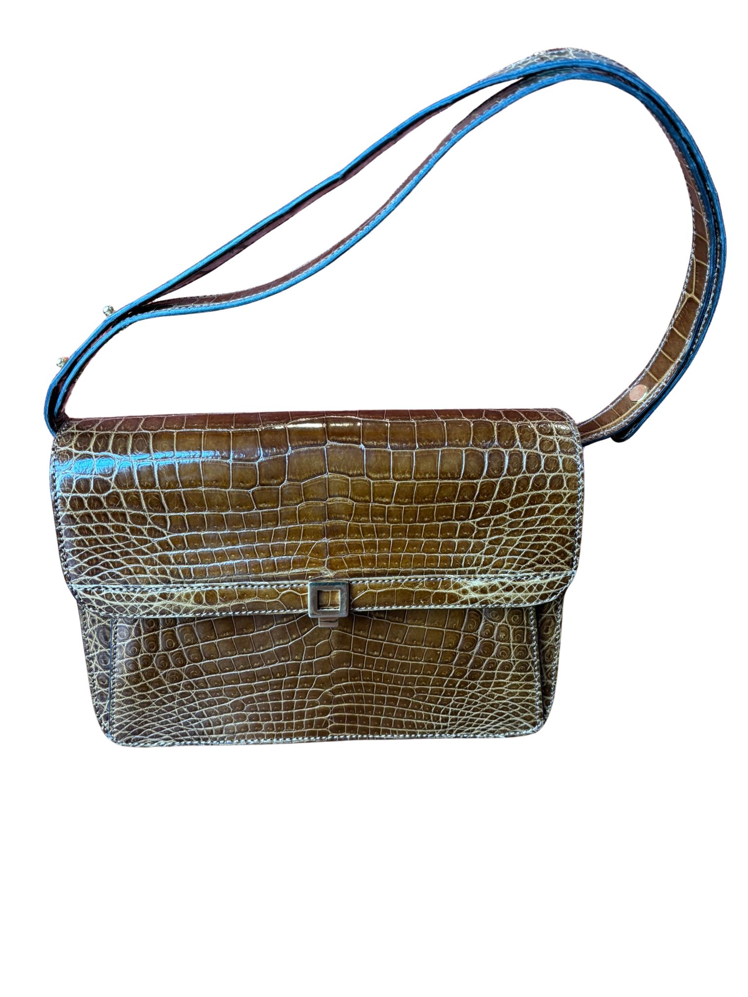 Sac en cuir vintage marron