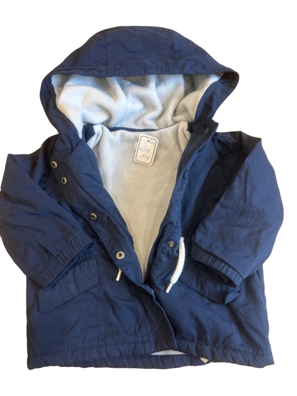 Veste en coton bleu marine 18 mois