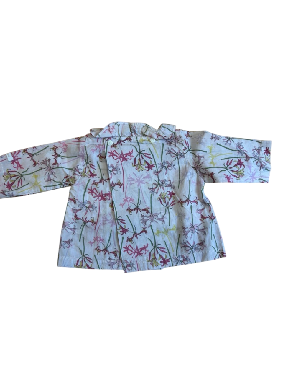 Chemise bébé à fleurs 1 mois
