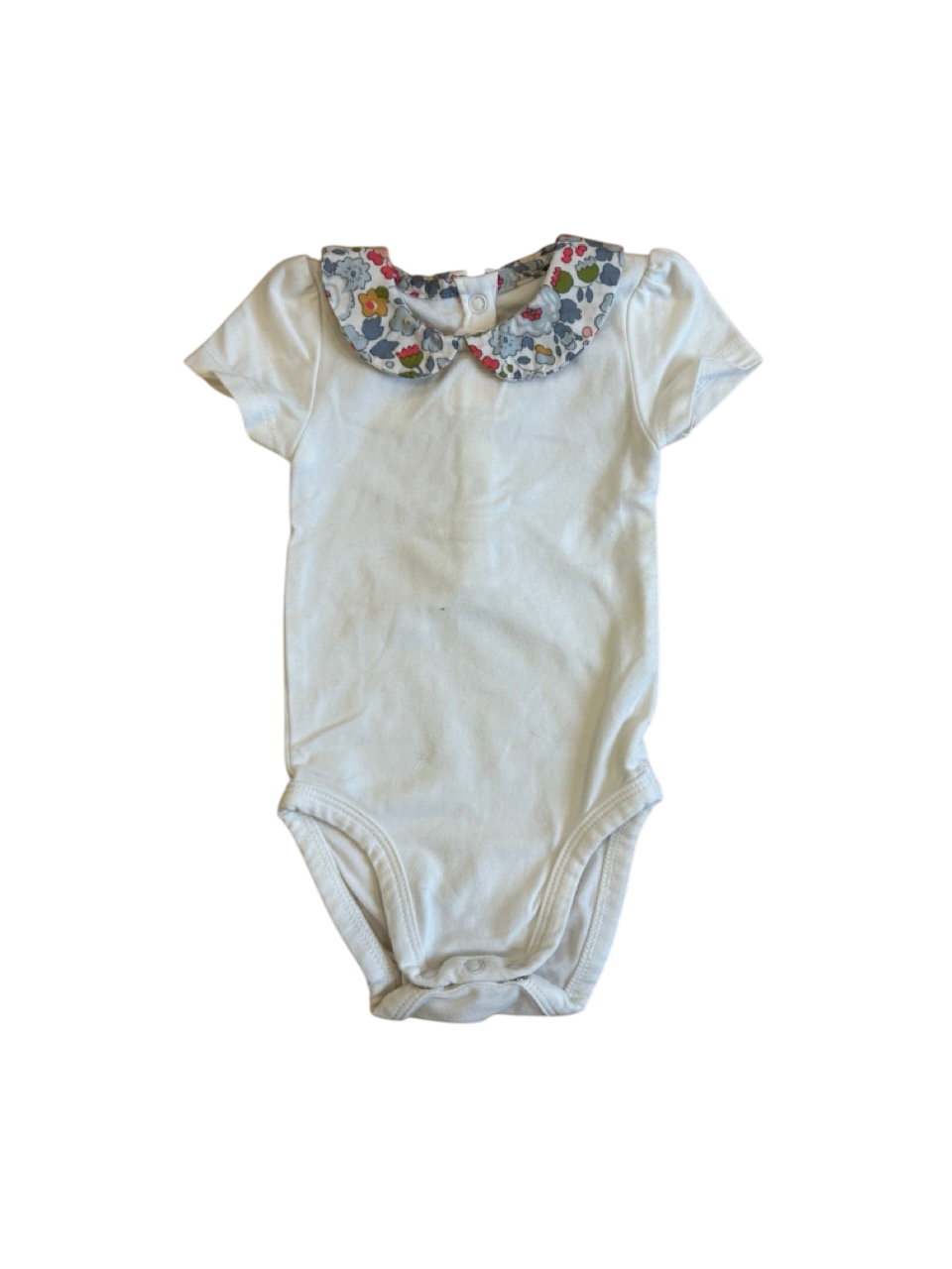 Body bébé avec col fleuri 1 mois