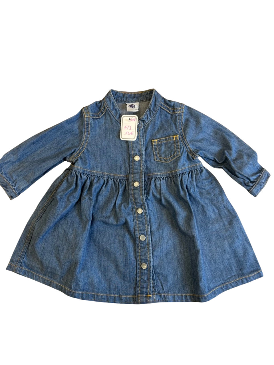Robe en denim bébé 3 mois