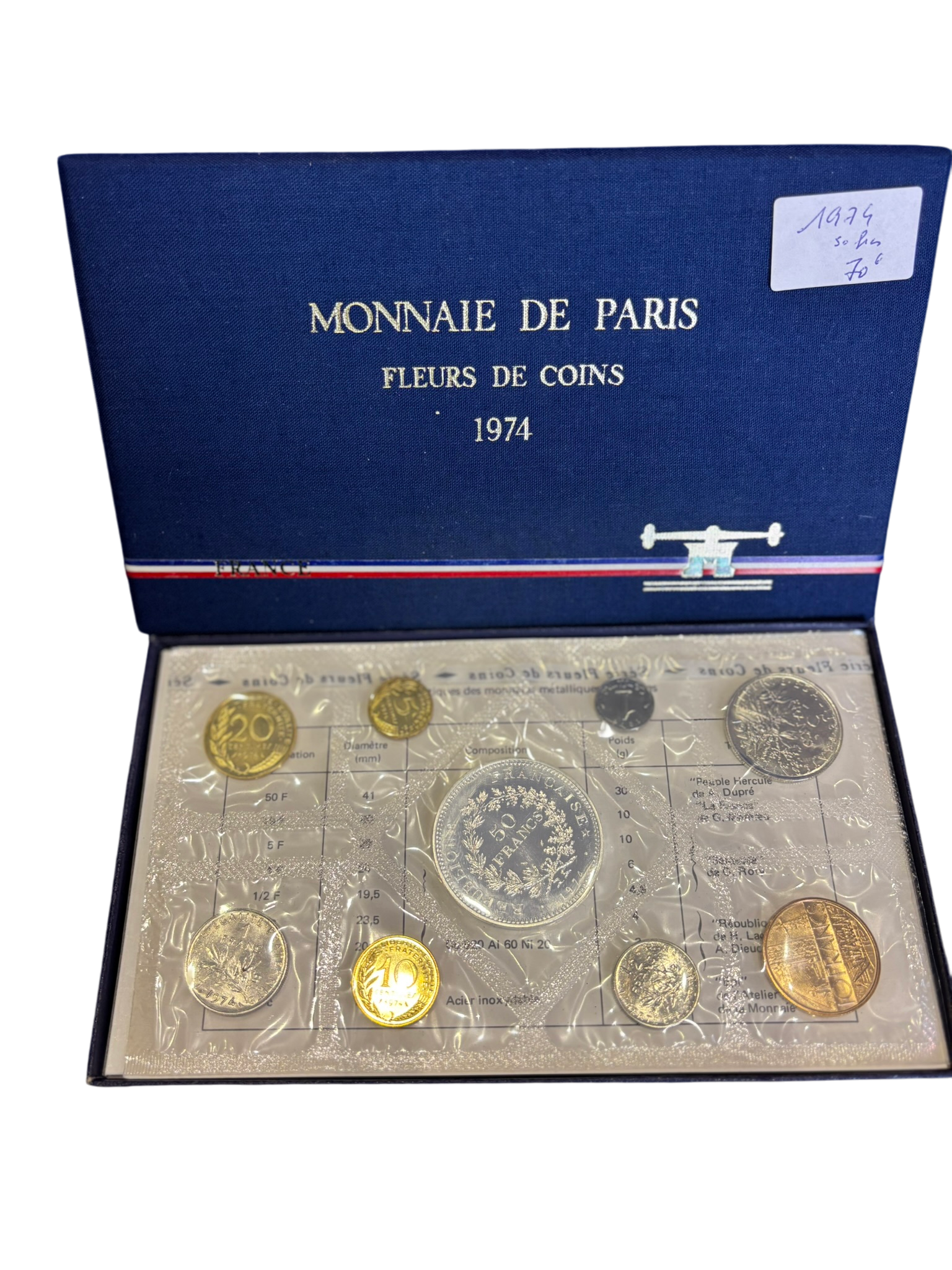 Monnaie de Paris Fleurs de coins 1974