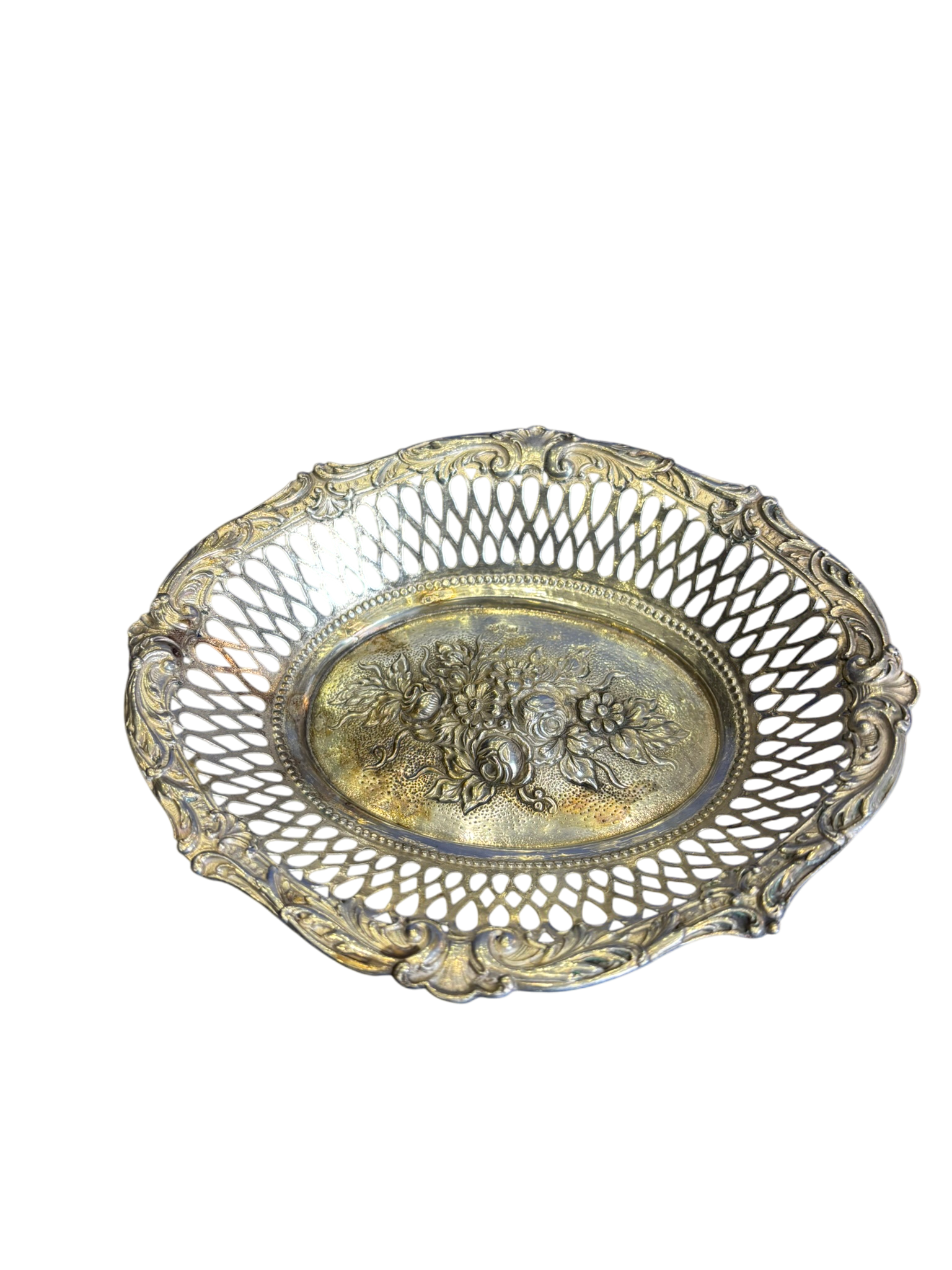 Panier argent massif 147,7g