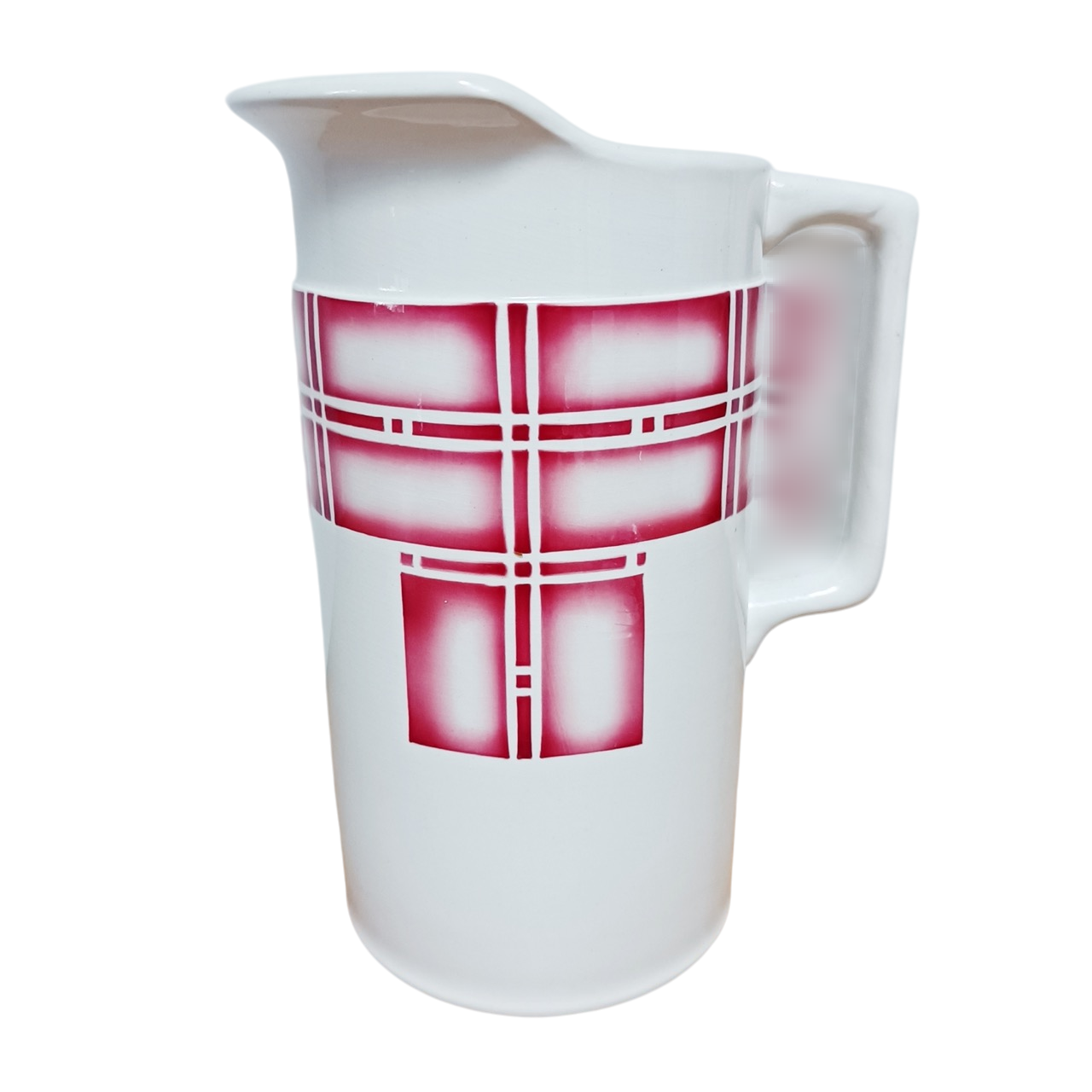 Ancien broc de toilette avec sa coupelle