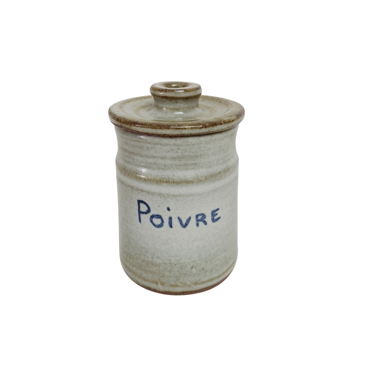 Pot à poivre en grés gros bleu