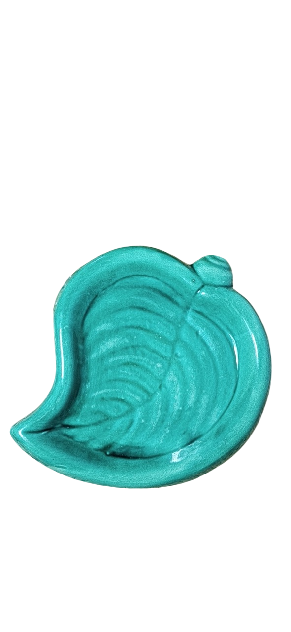 Coupelle vide poche feuille verte