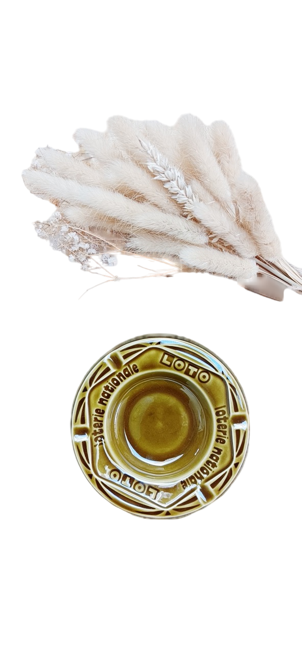 ancien cendrier publicitaire Loterie Nationale