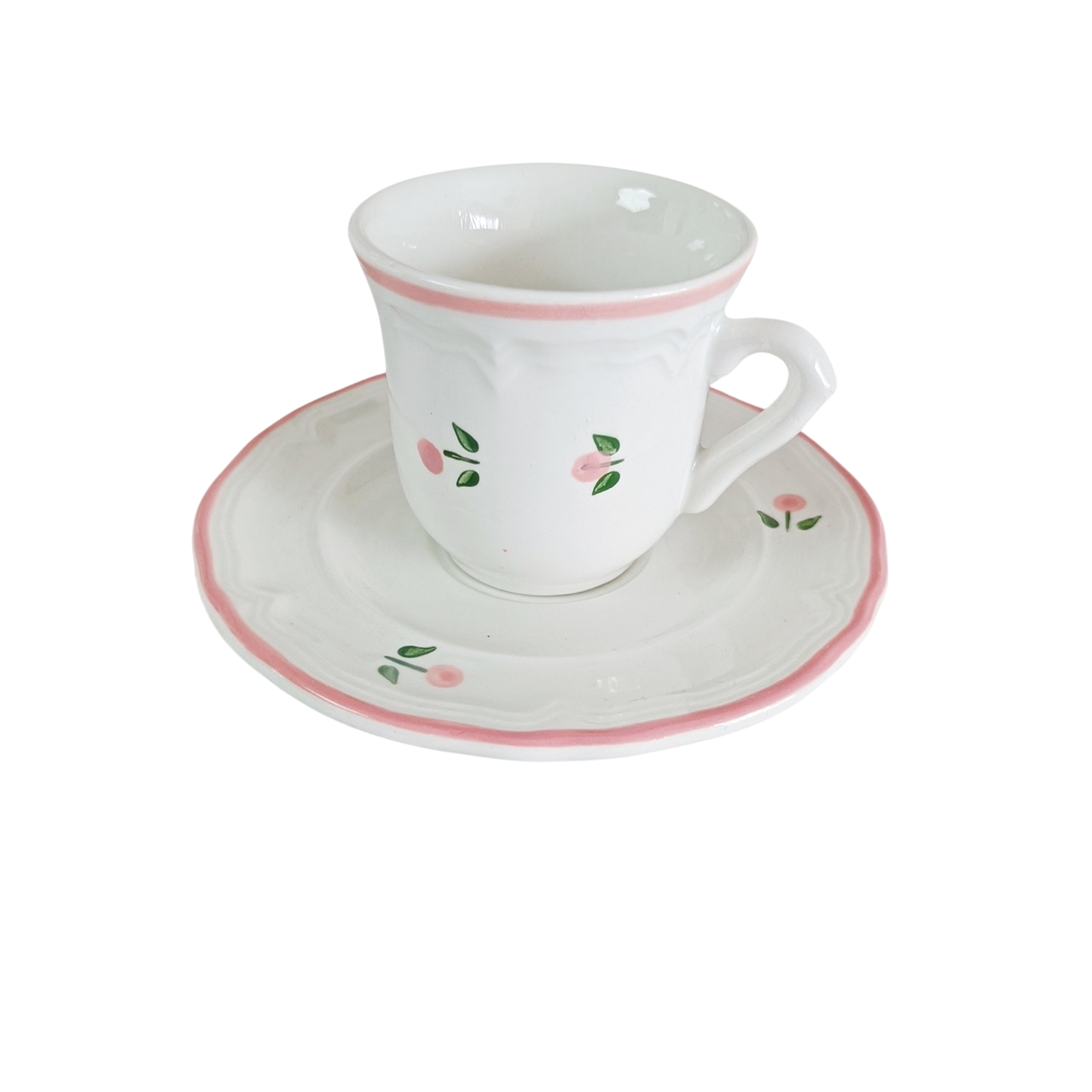 lot de 6 tasses à café avec soucoupes