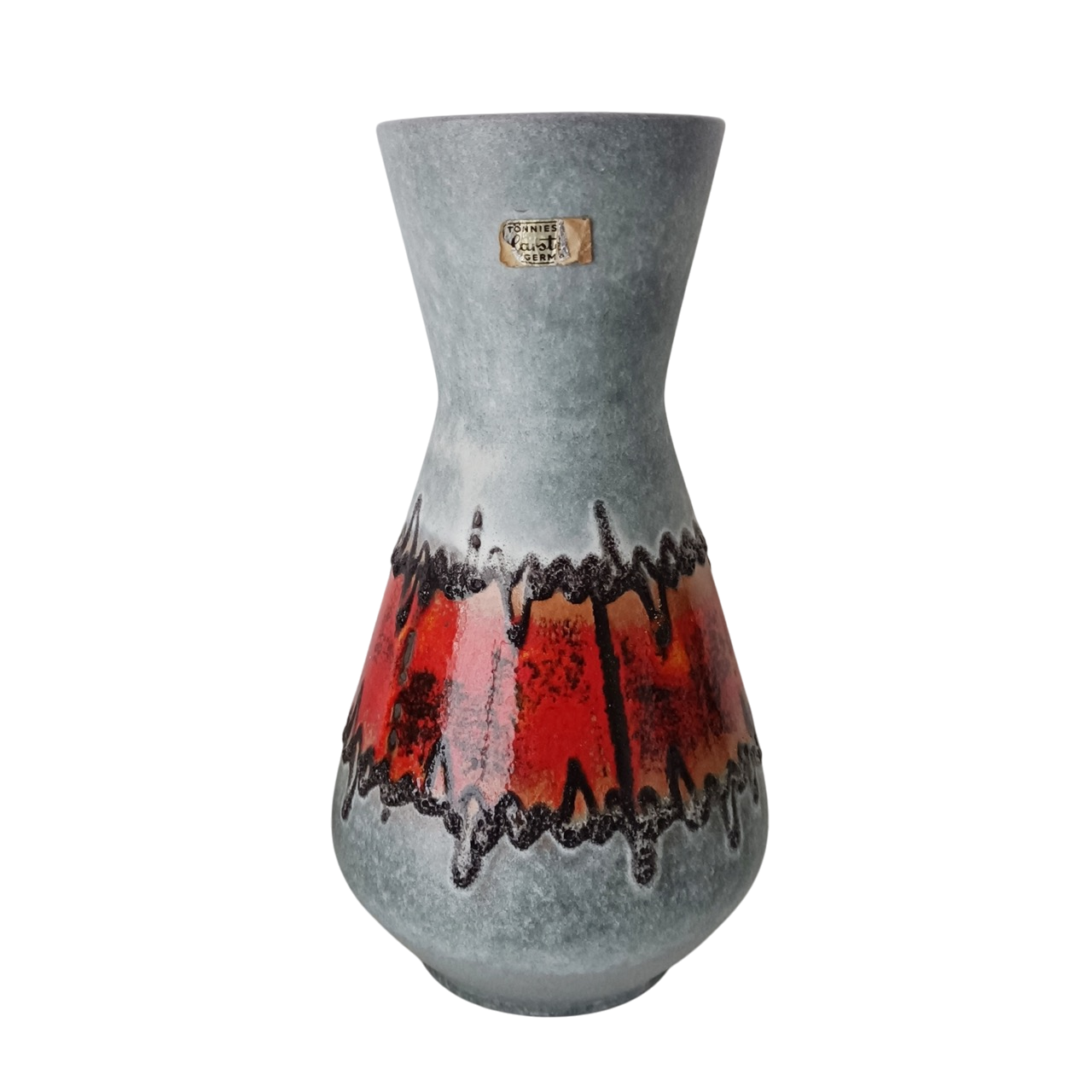Vase en céramique fat lava Carstens
