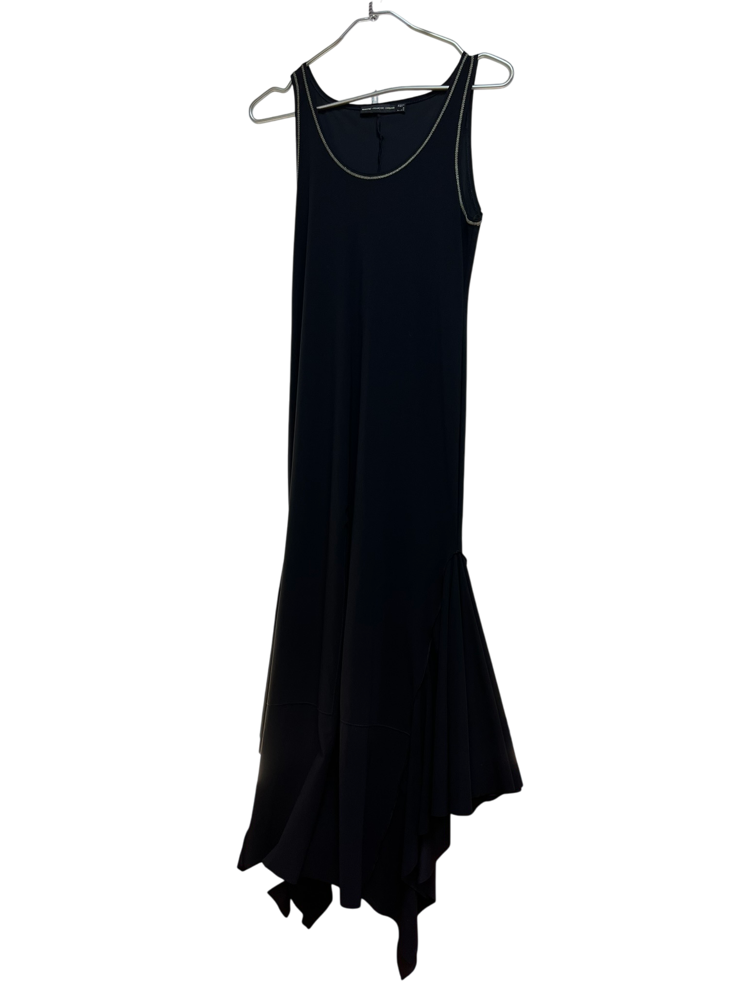 Robe noire à fente asymétrique taille 36