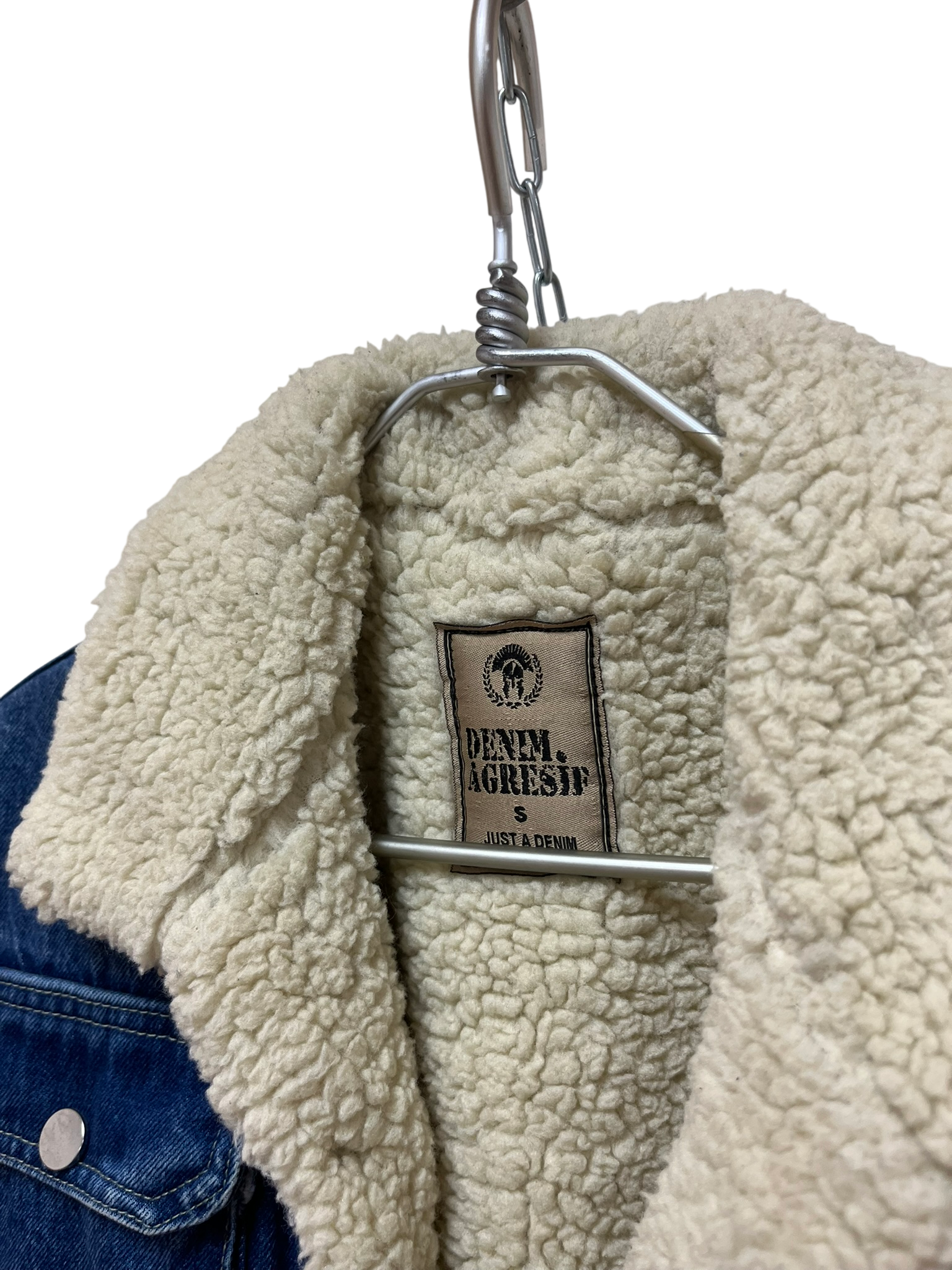 Veste en jean doublé mouton Taille S