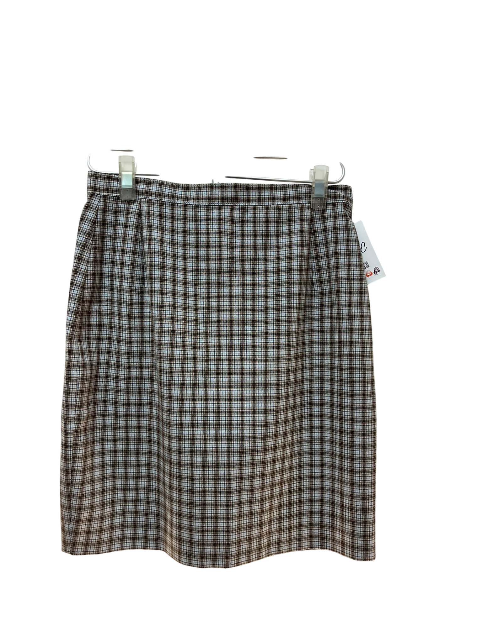 Jupe à carreaux droite mi-longue Etam