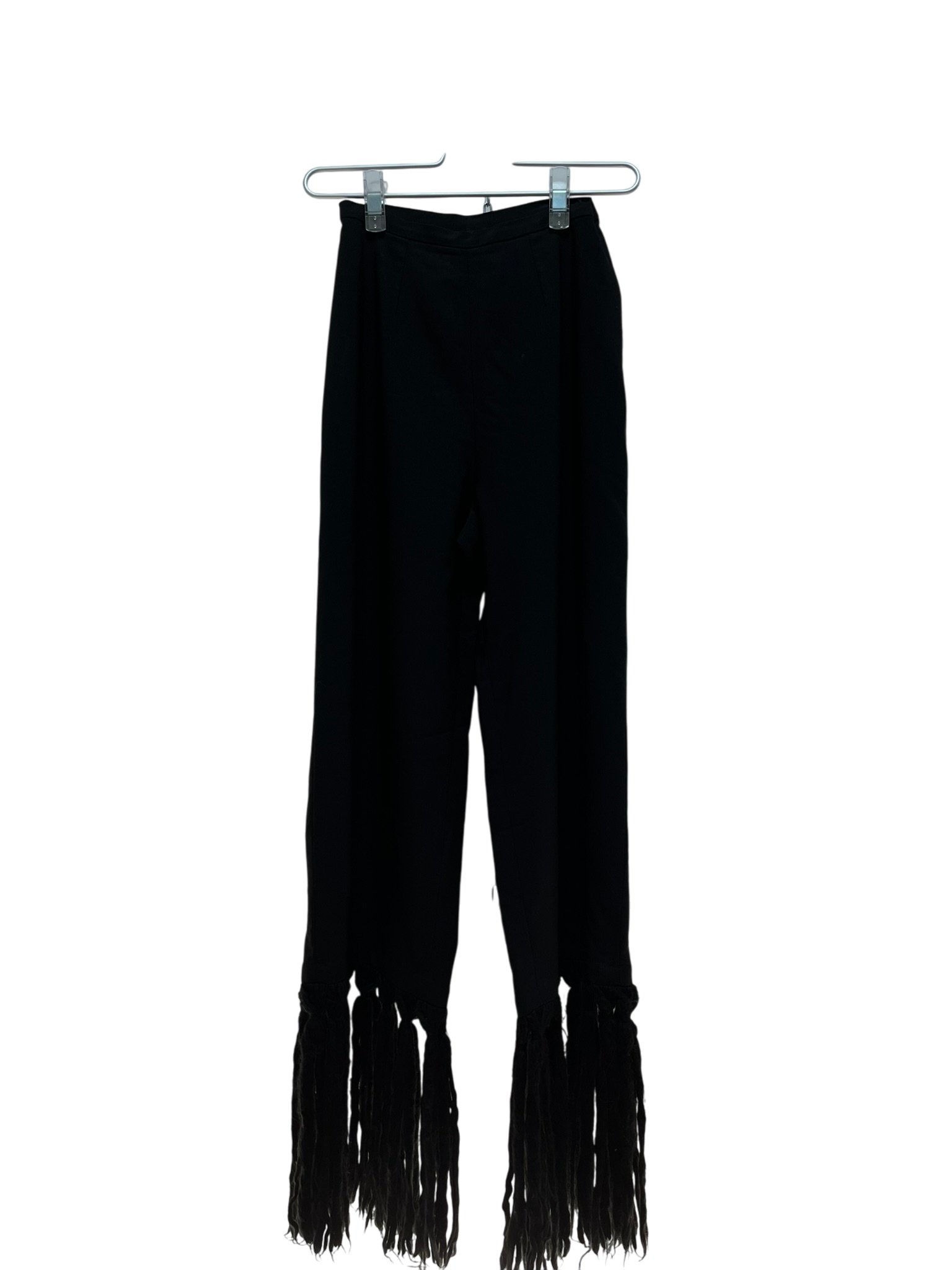 Pantalons noirs avec franges taille XS