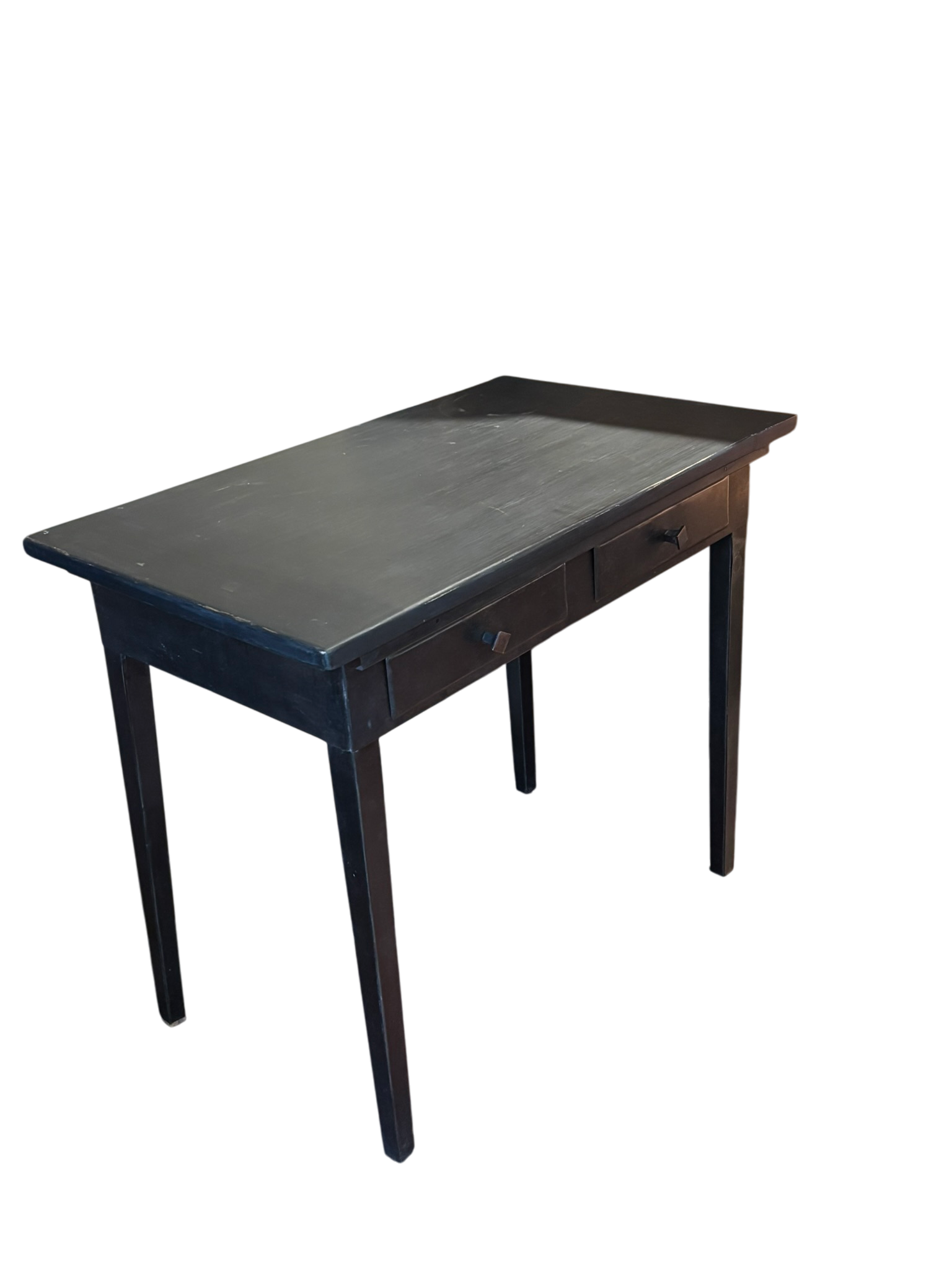 Table vintage en bois noir