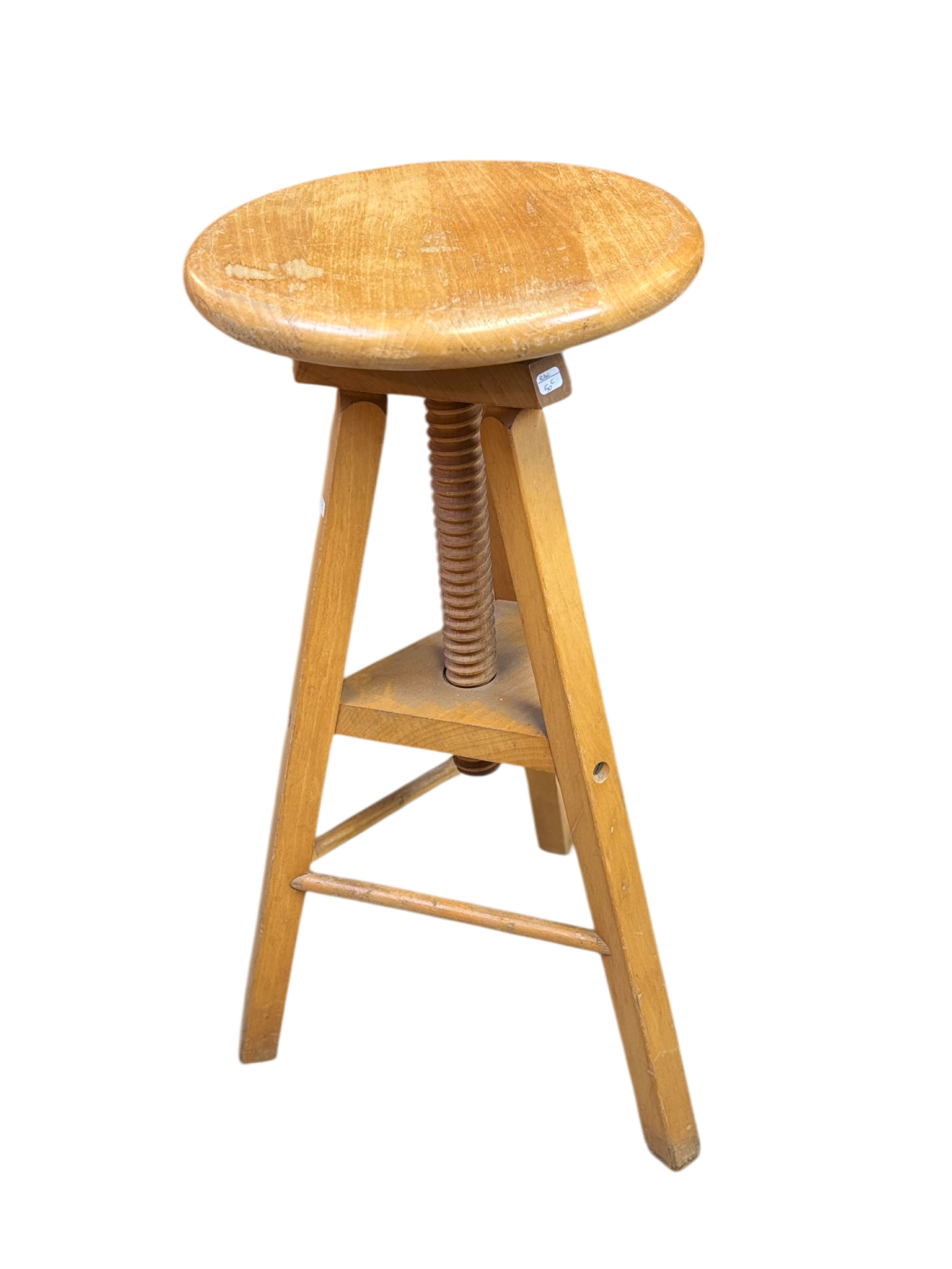 Tabouret en bois vintage