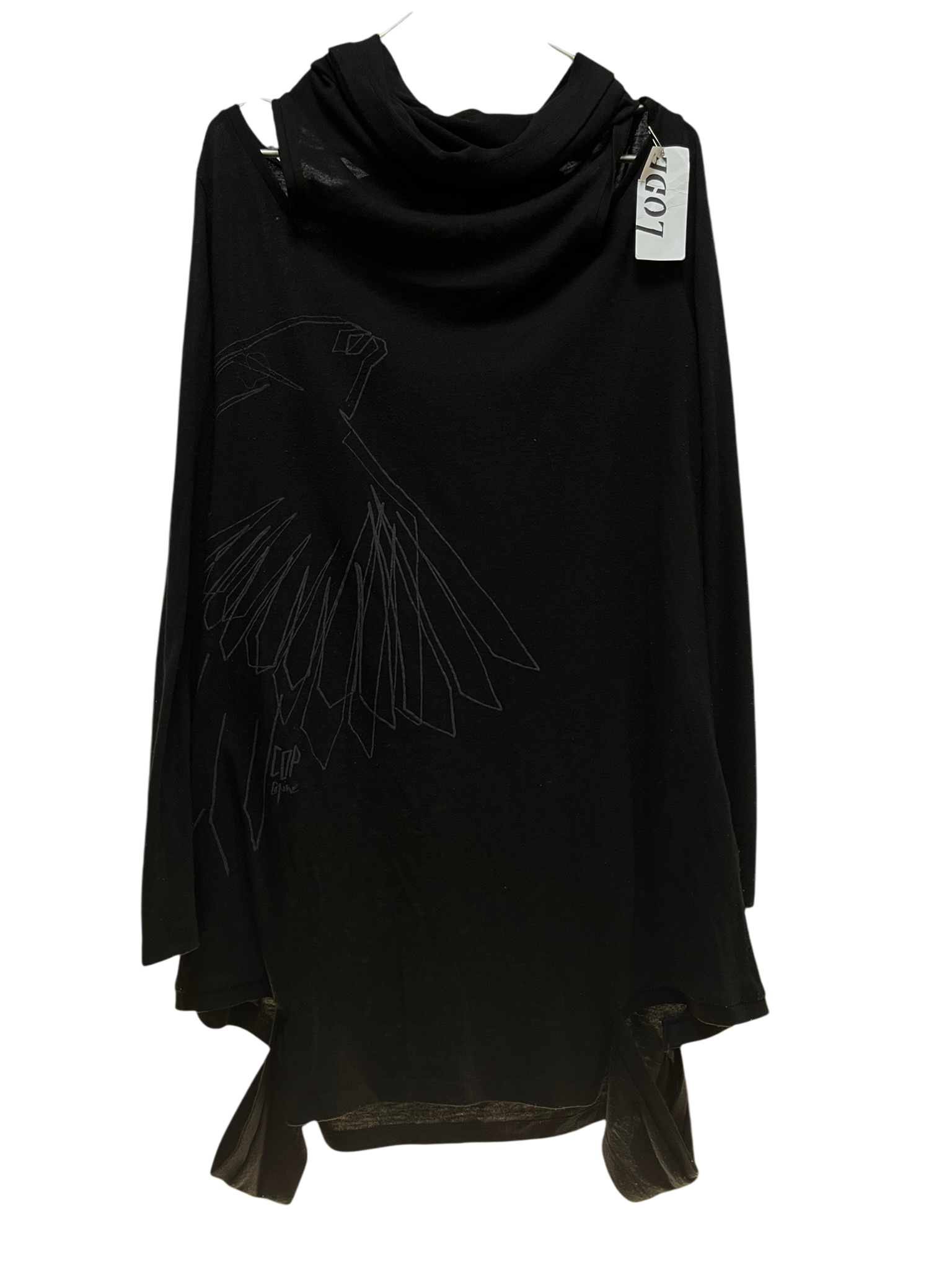 Robe noire avec design d'aigle Taille L