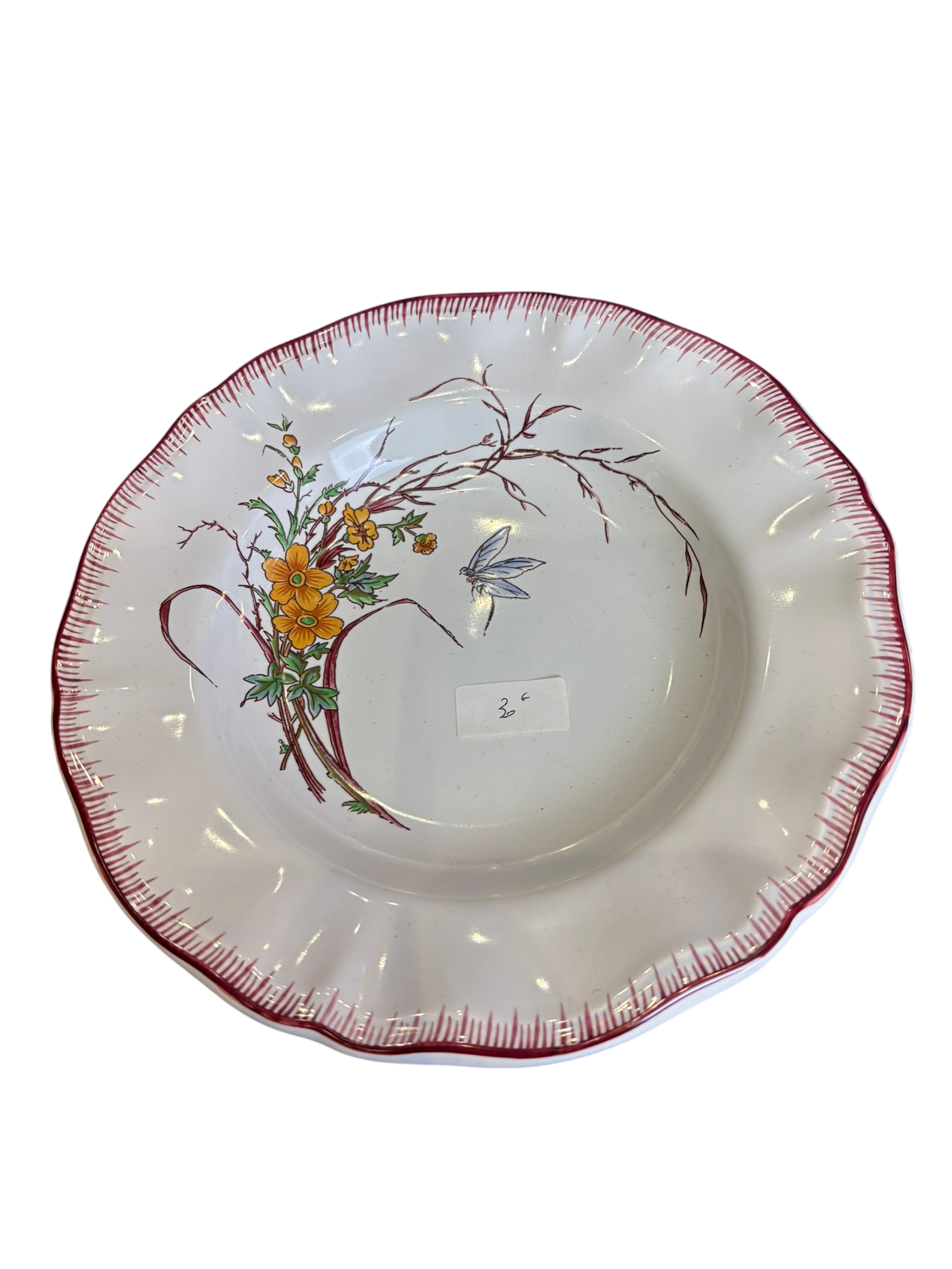 Sarreguemine Papillon Assiette creuse