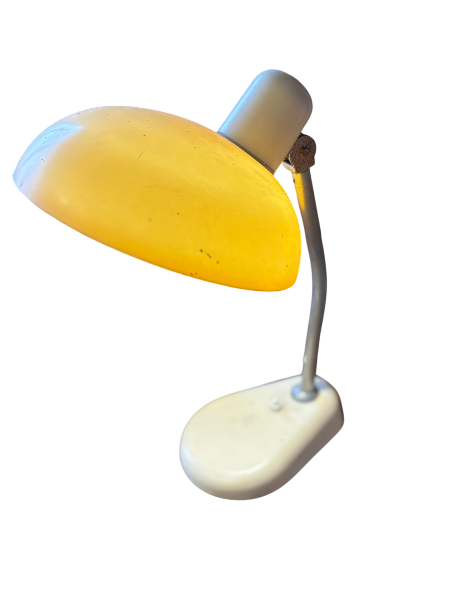 Lampe de bureau vintage en plastique et métal