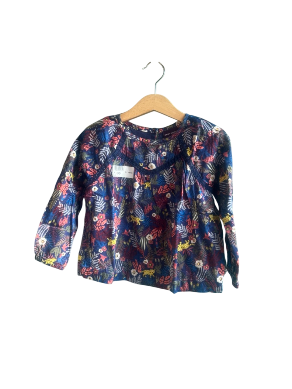 Blouse enfant imprimée 4 ans