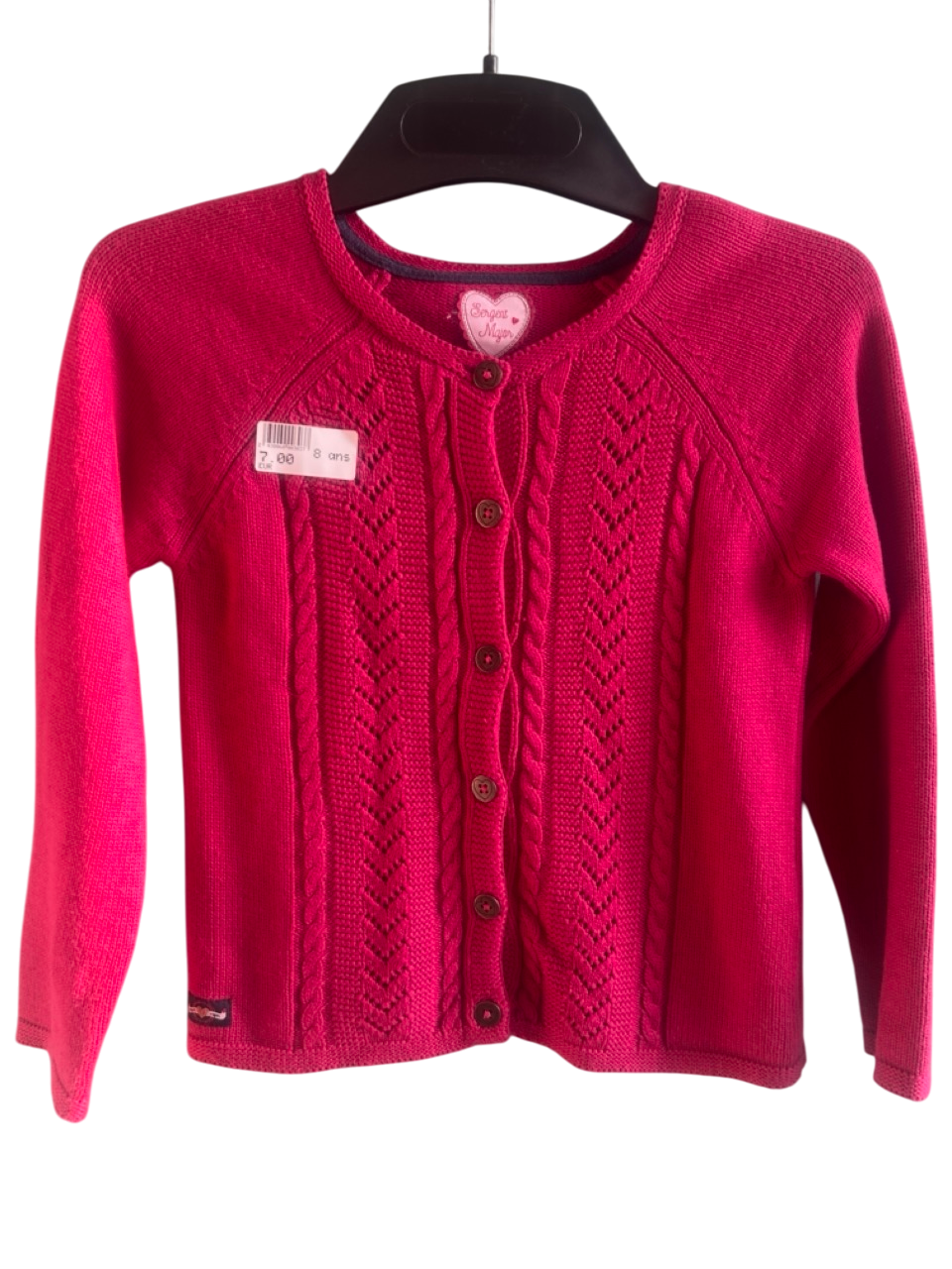 Gilet enfant rouge Sergent Major 8 ans
