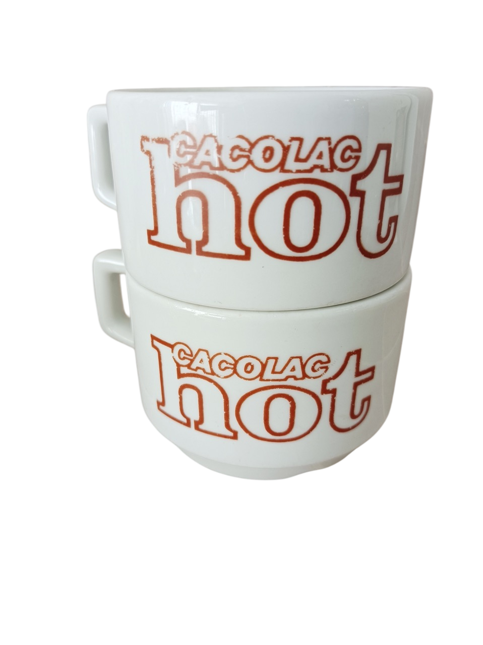 Lot de deux tasses CACOLAC vintage