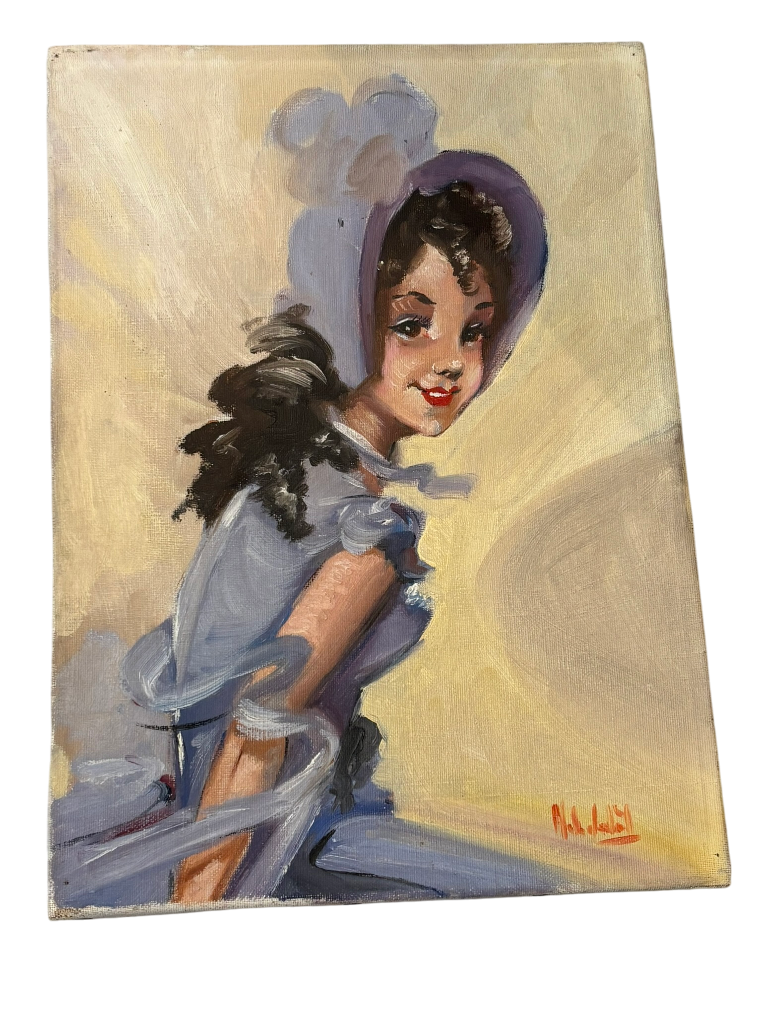 Peinture vintage de 1941