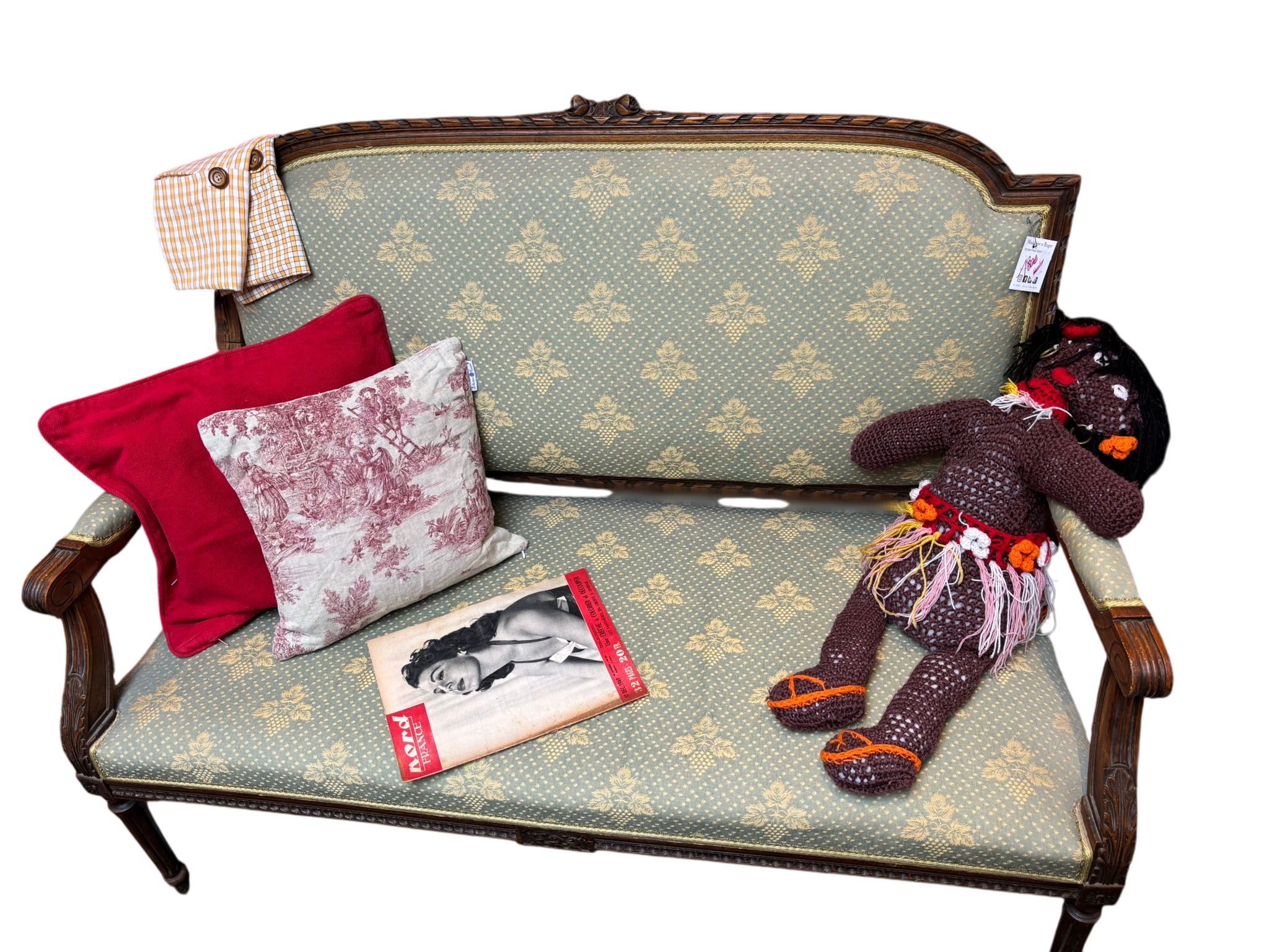 Canapé vintage en bois