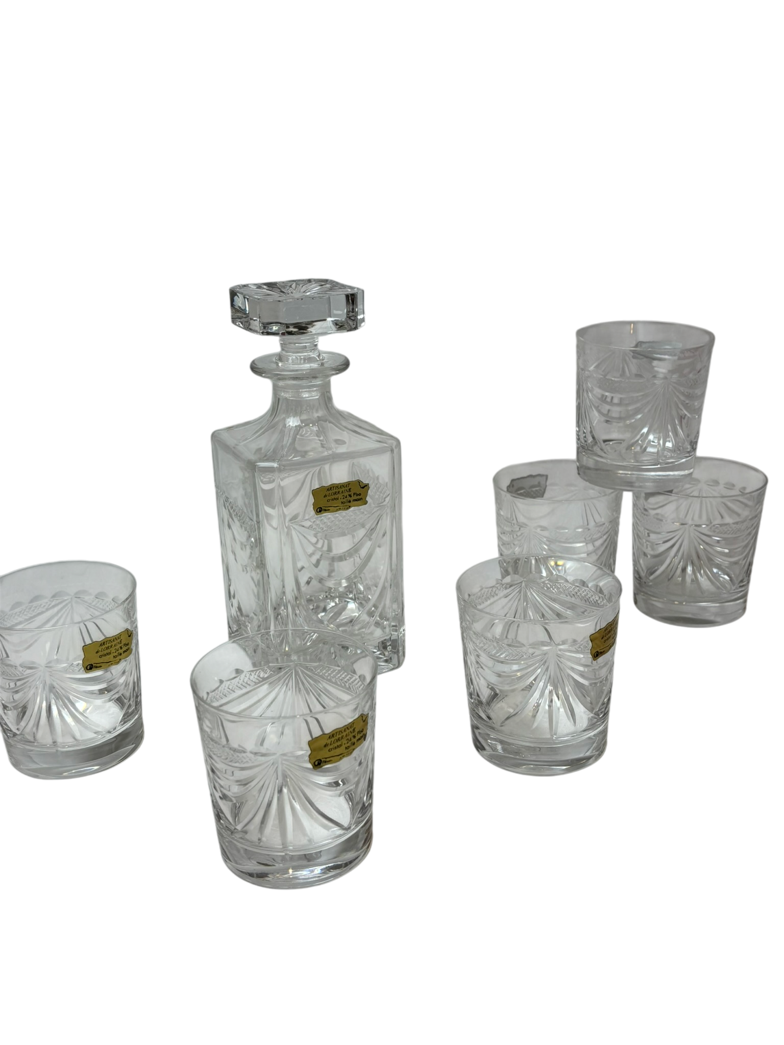 Set de Carafe et 6 verres à whisky