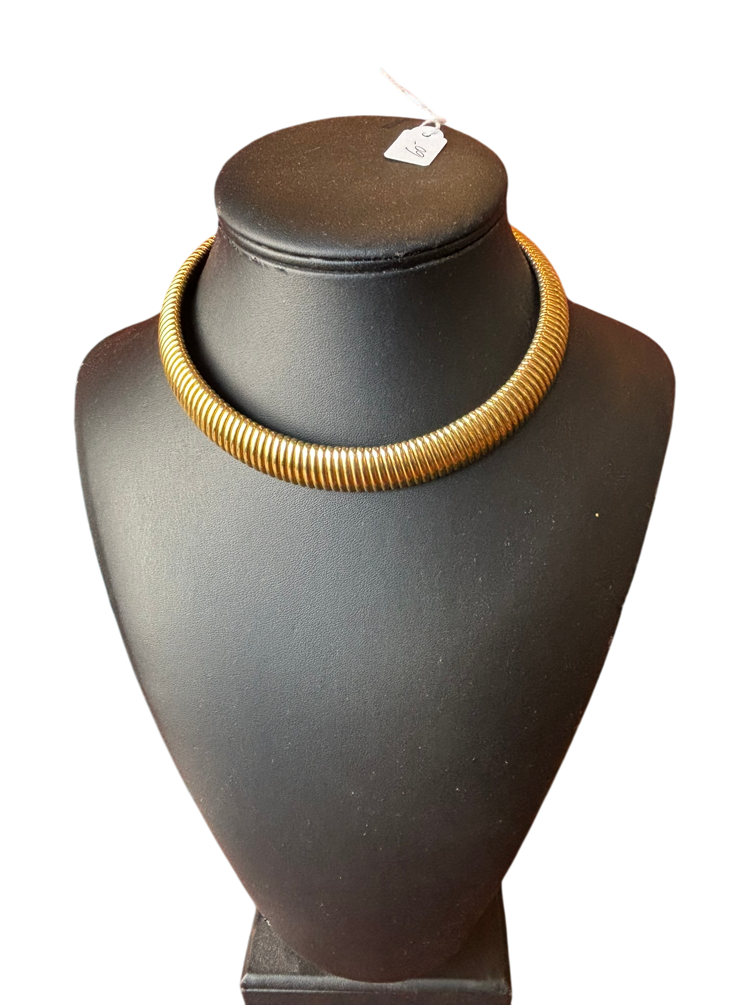 Collier en métal doré vintage