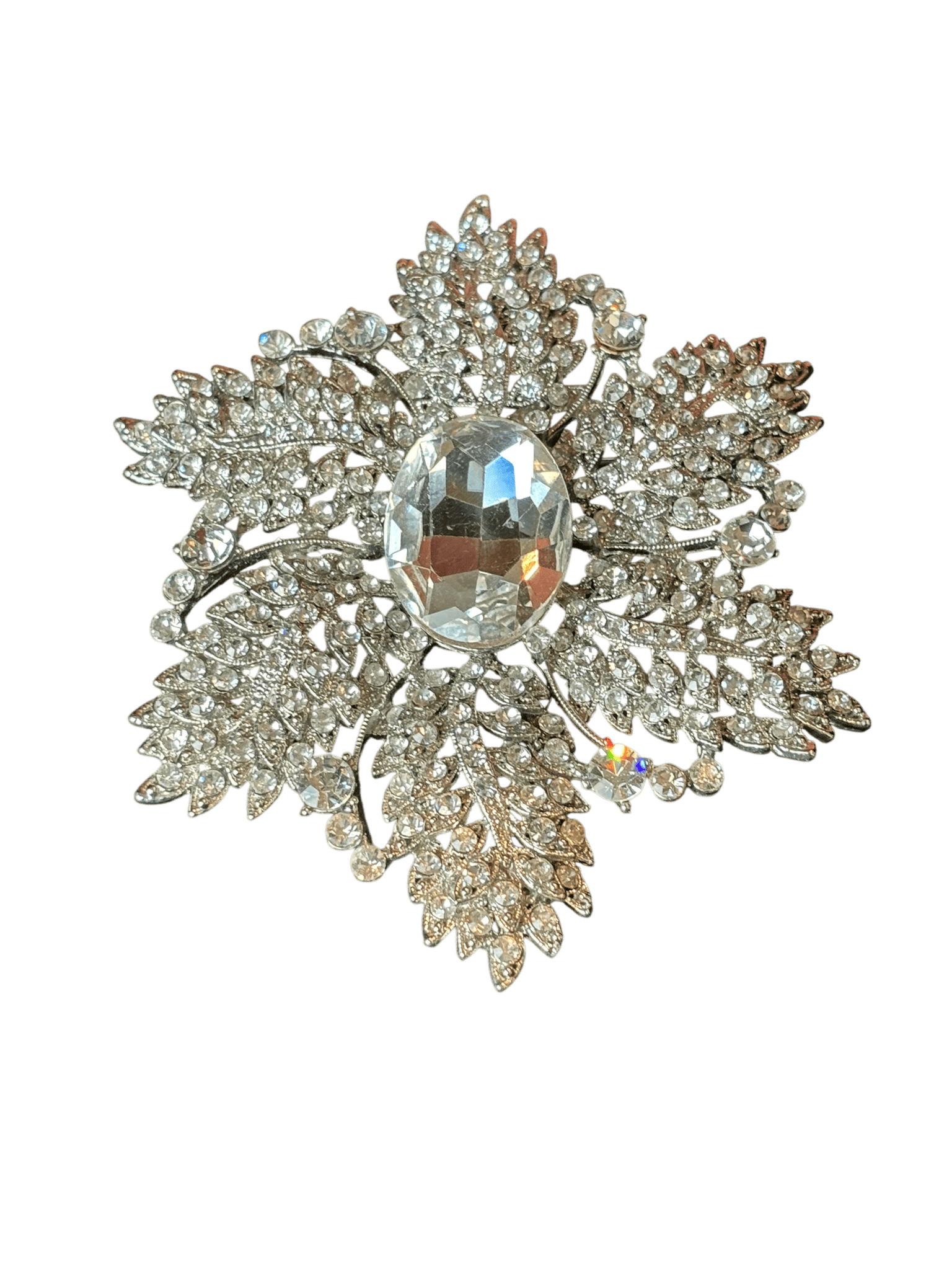 Broche vintage en strass