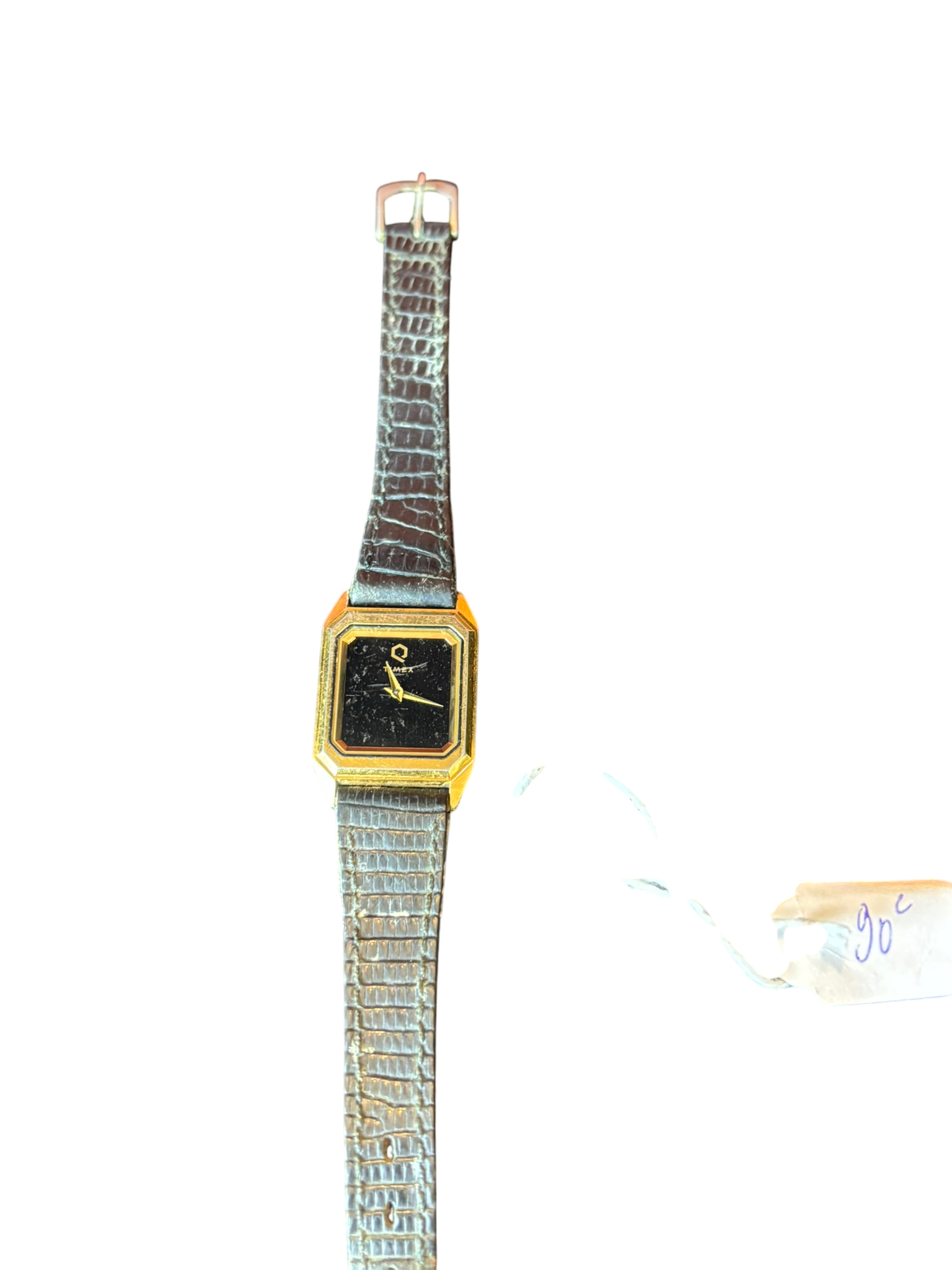 Montre vintage à bracelet en cuir