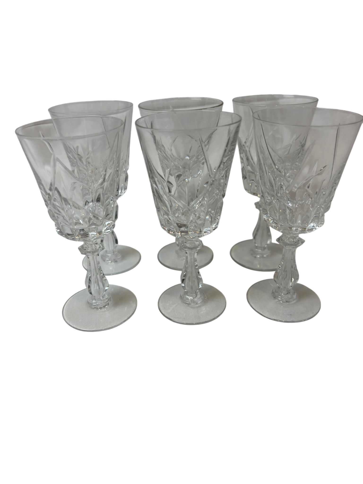 Ensemble de 6 verres en cristal