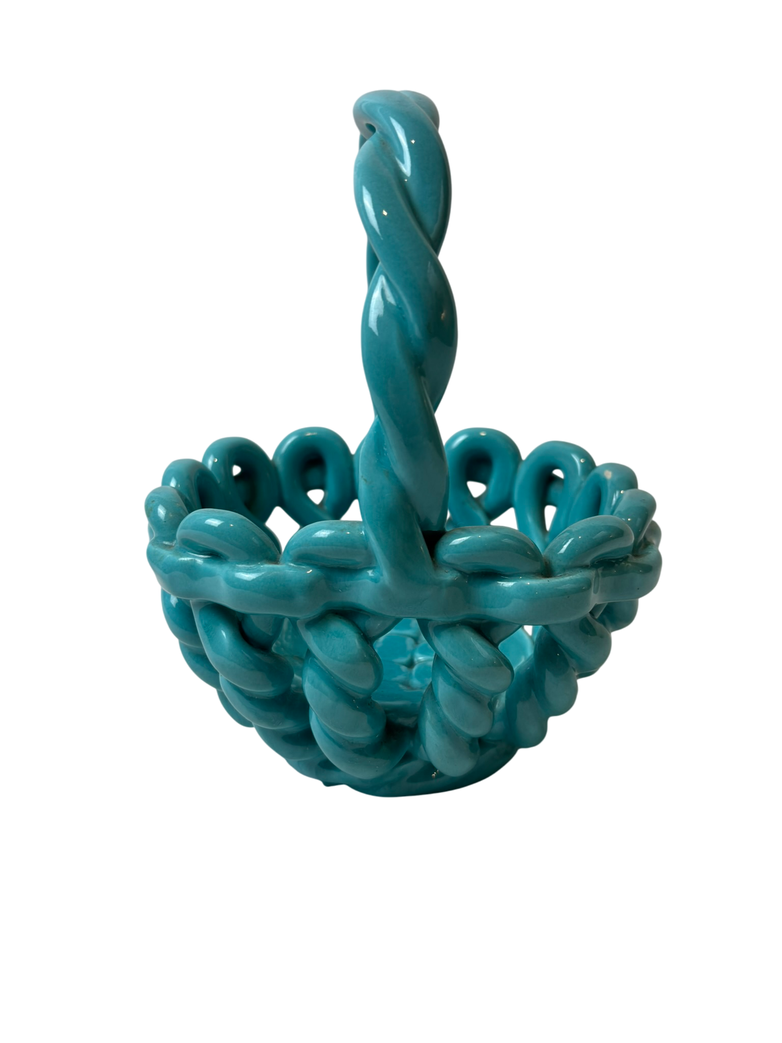 Panier en céramique vintage