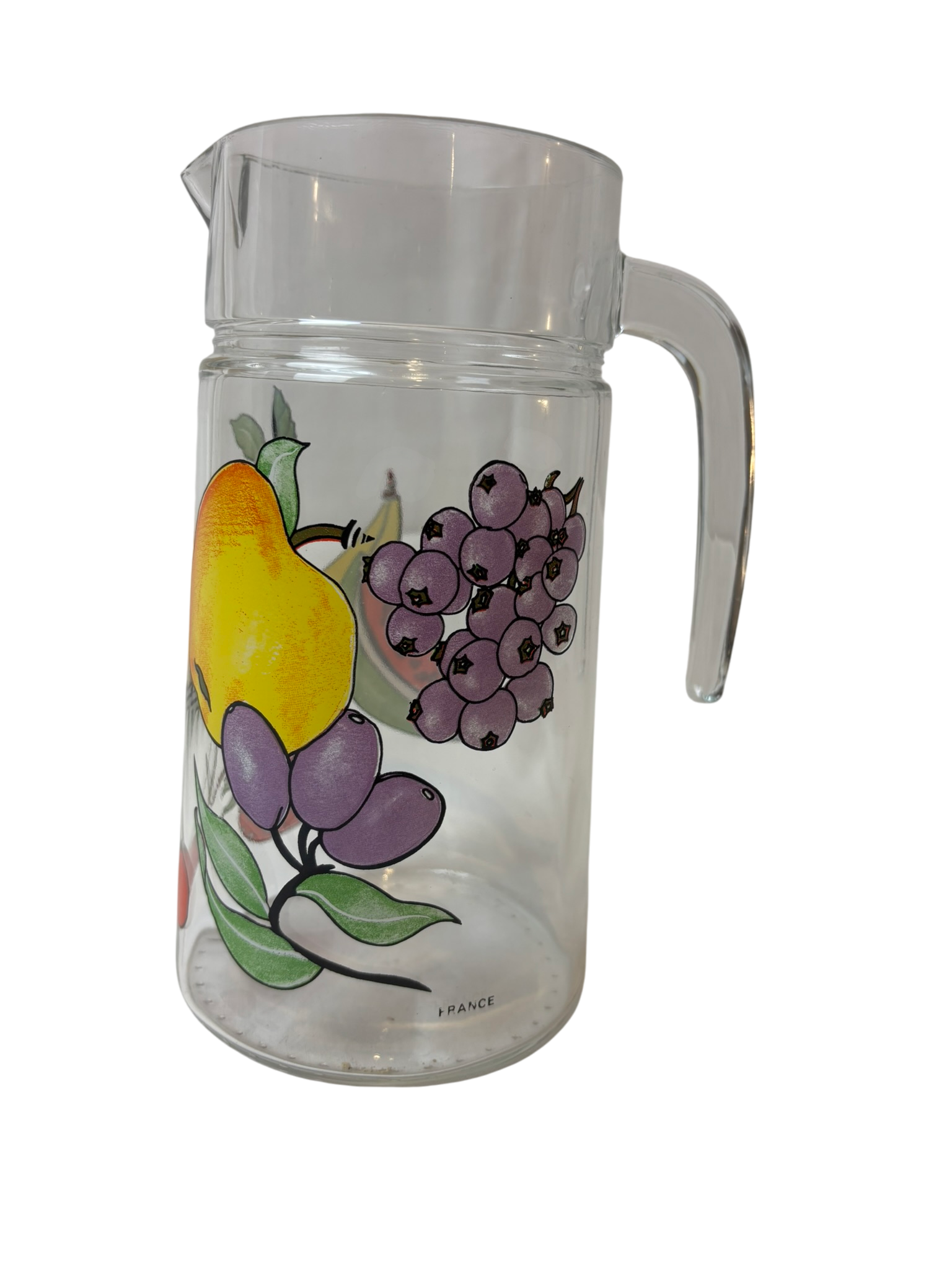 Pichet en verre décoré