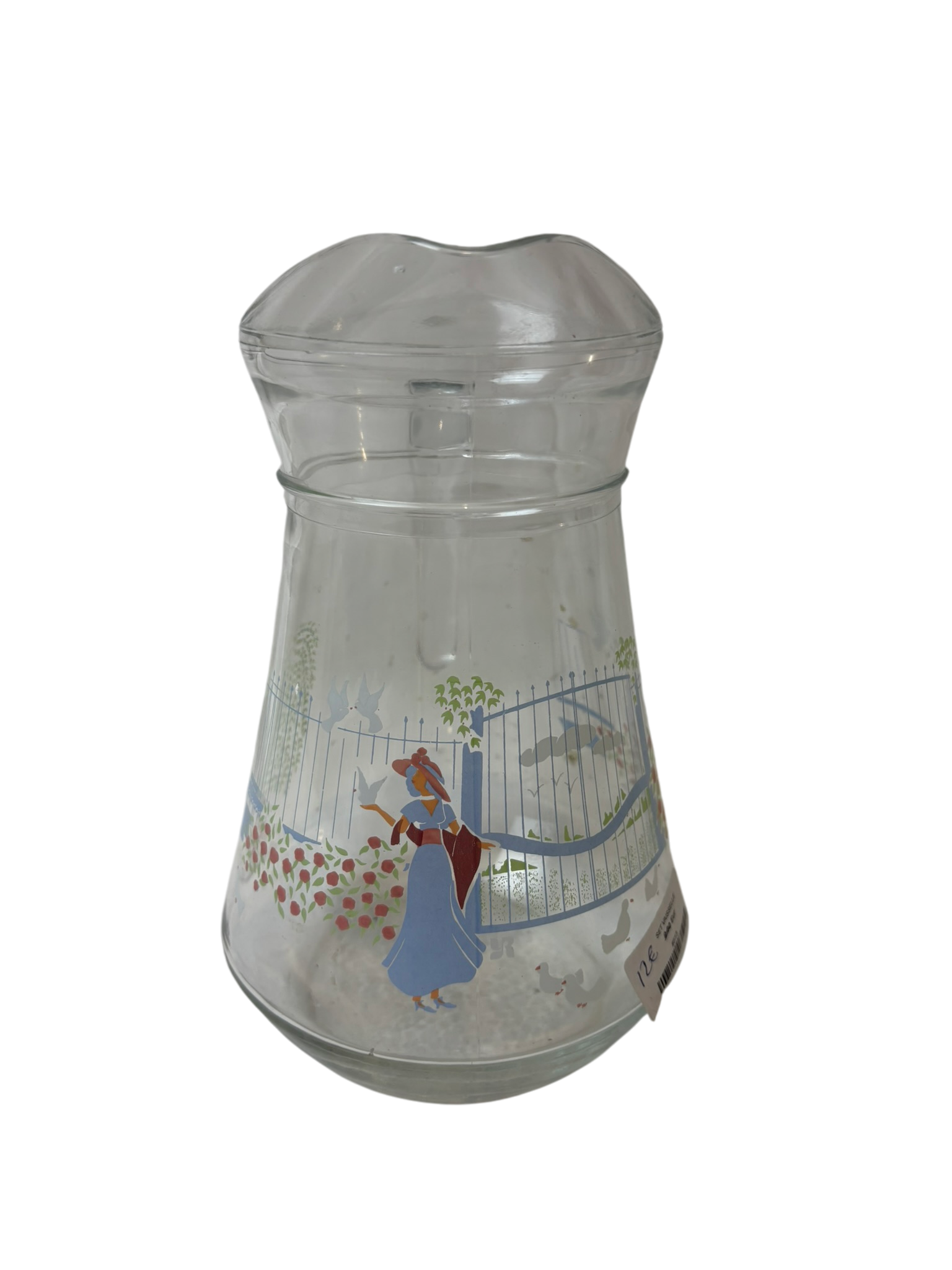 Pichet en verre décoratif