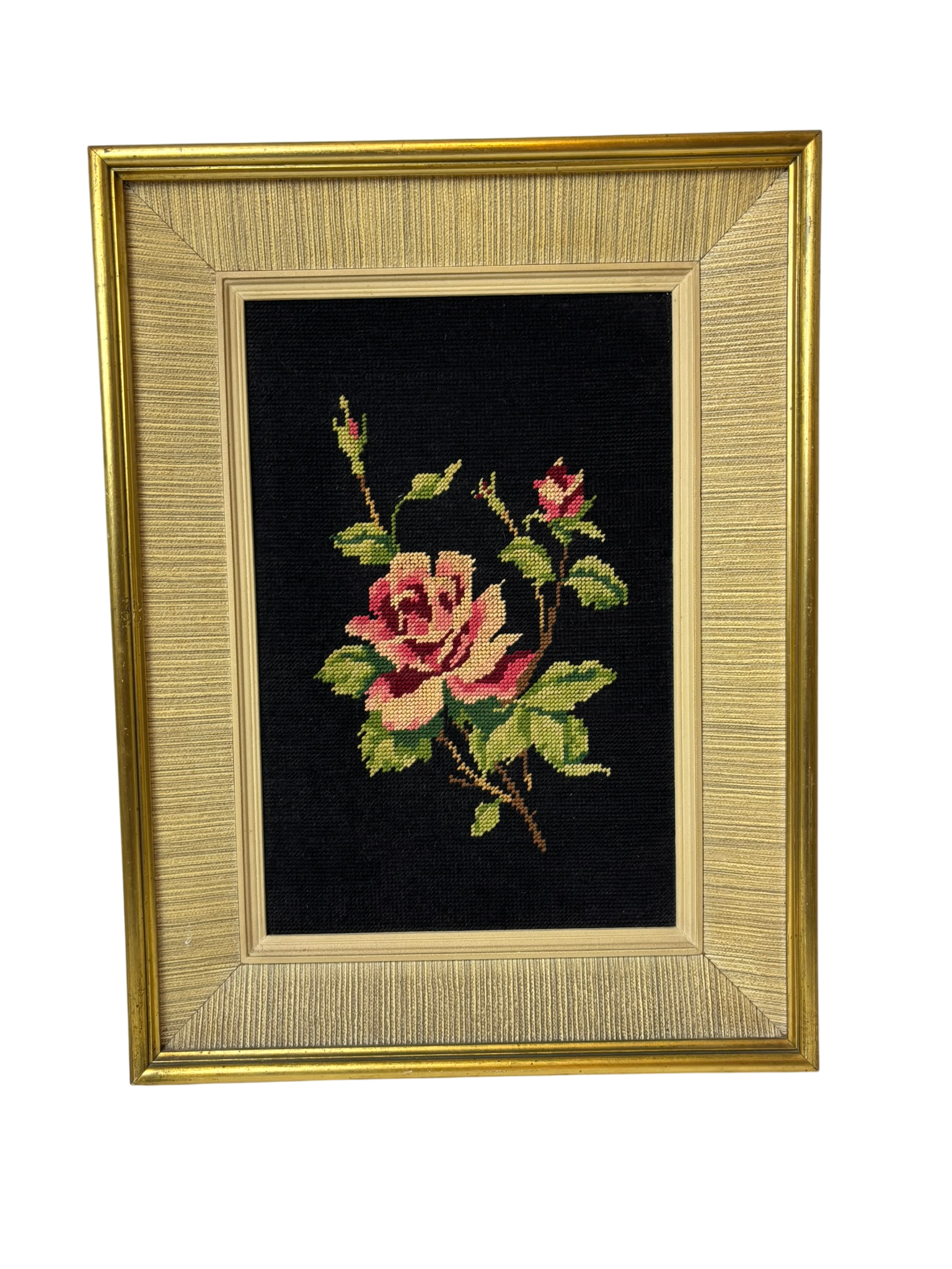 Tableau brodé vintage