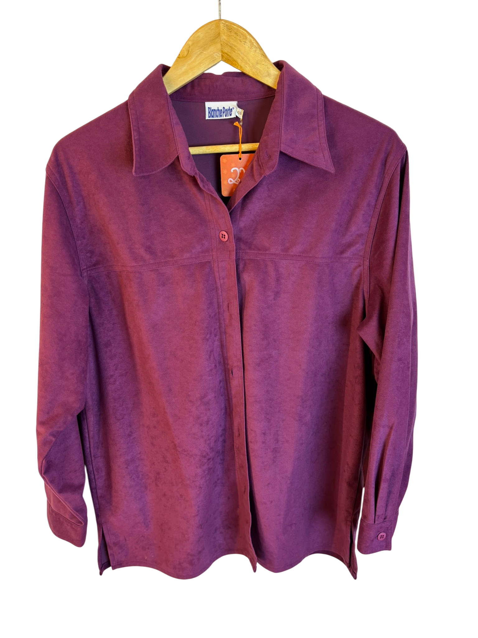 Chemise mauve Blanche Porte