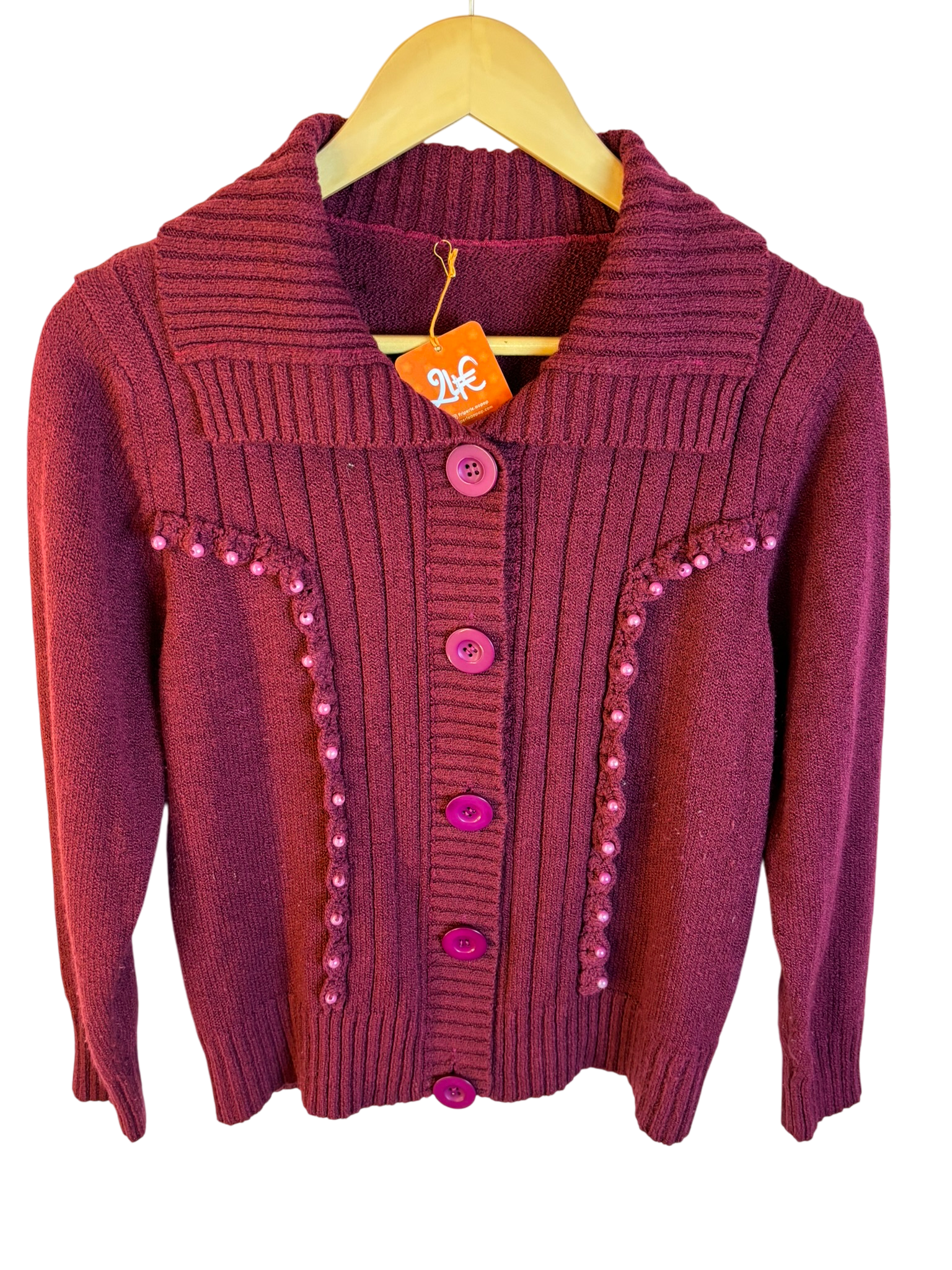 Gilet vintage bordeaux