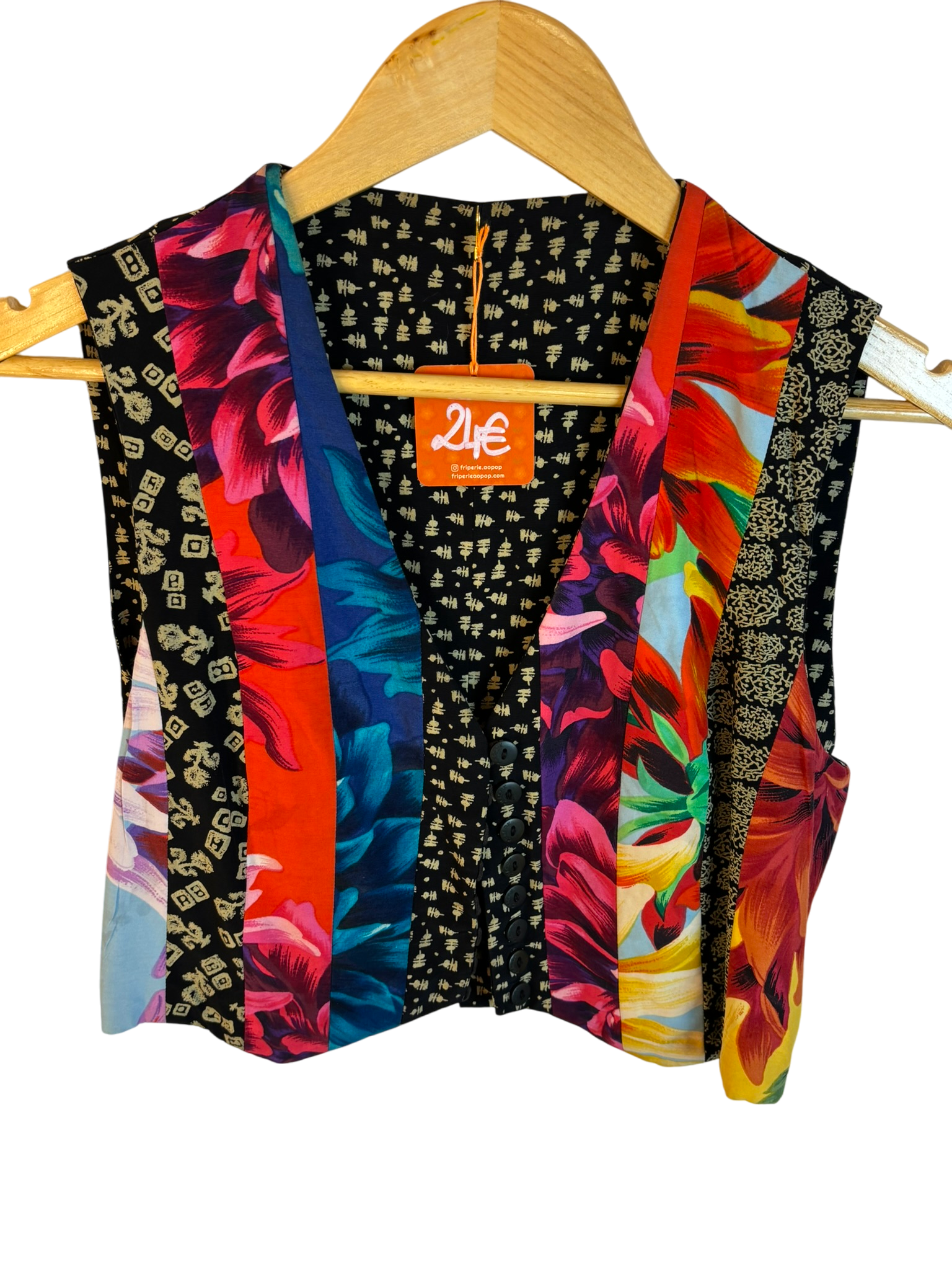 Gilet floral vintage