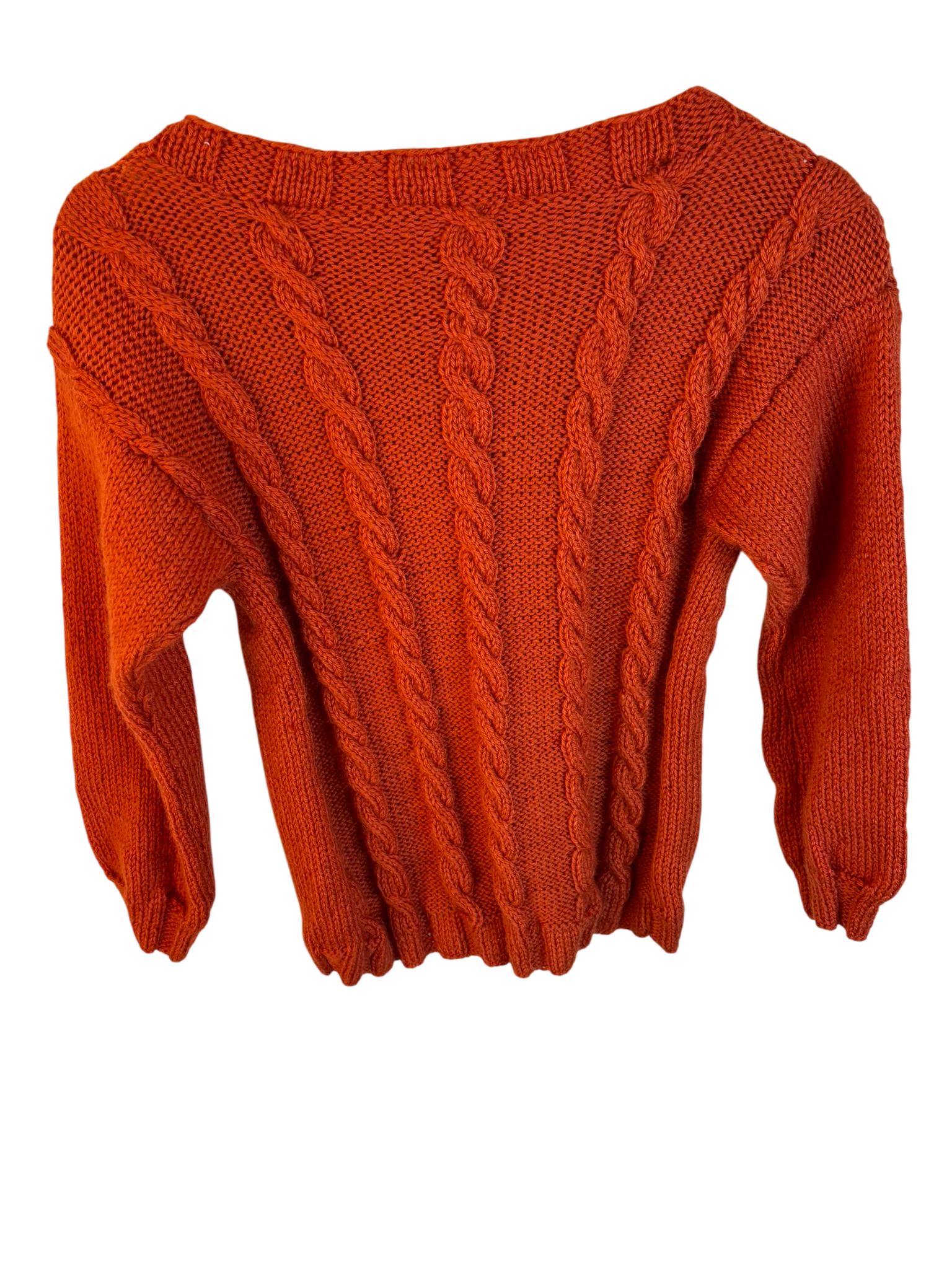 Pull en laine orange